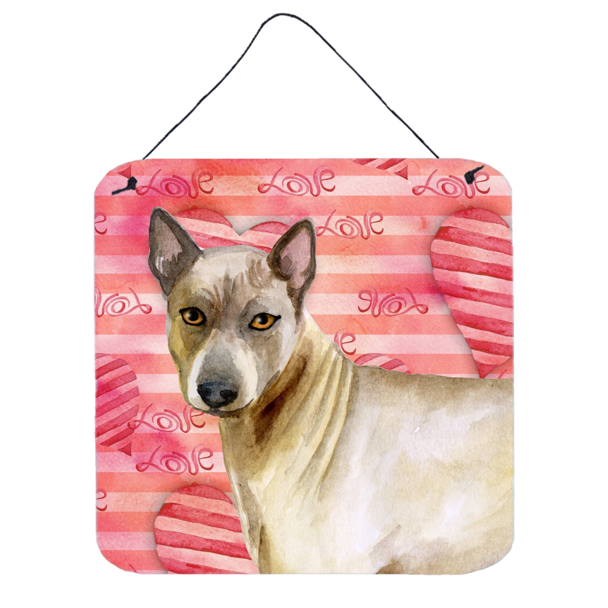 'Caroline'S Treasures Thai Ridgeback Metal Print, 6H X 6W, Love Is A Dog''