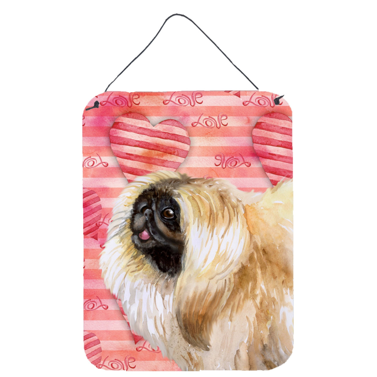 'Caroline'S Treasures Pekingese Love Metal Print, 16'''' X 12'''', Multicolor''