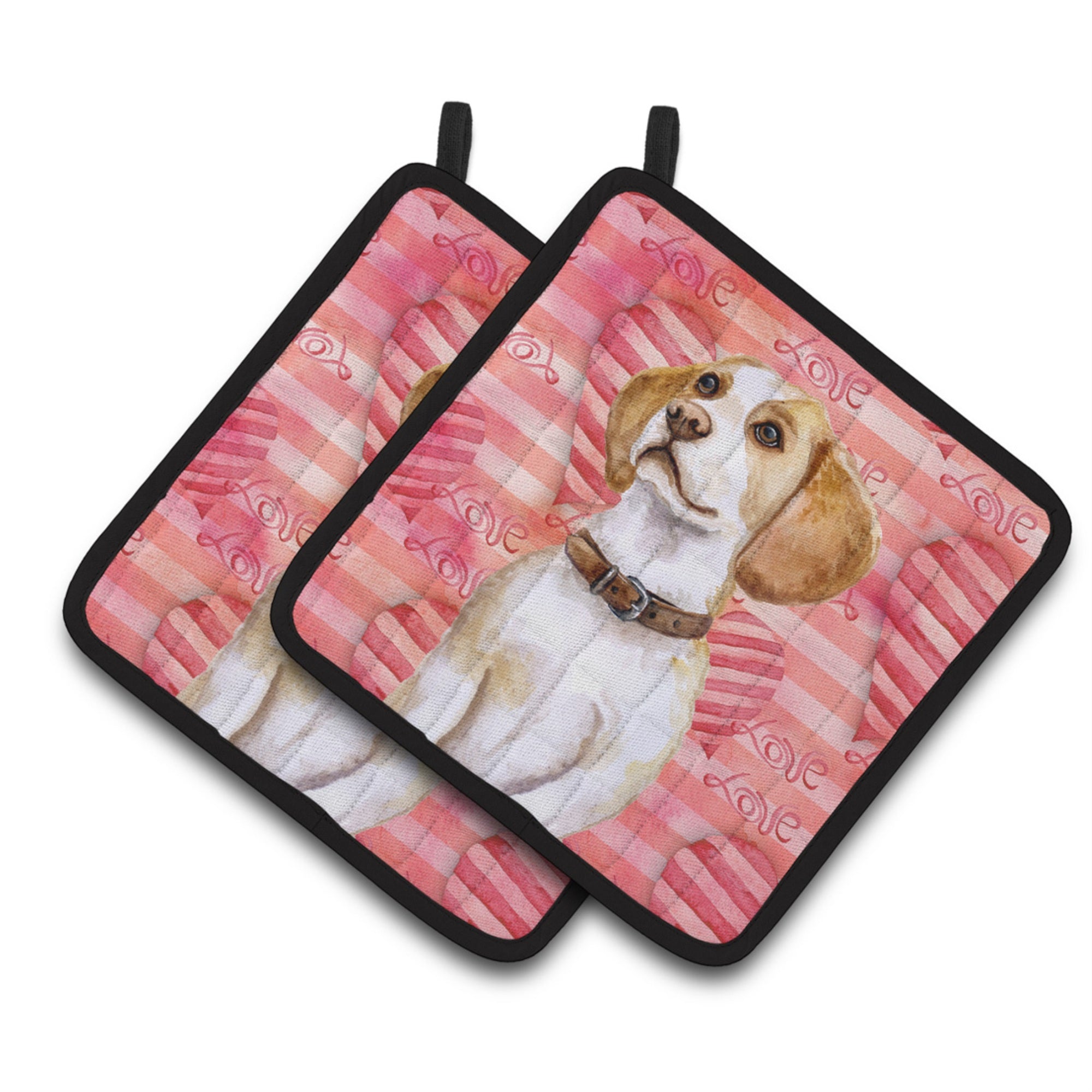 'Caroline'S Treasures Beagle Decorated Pot Holder, 7.5H X 7.5W, Love Is A Dog''