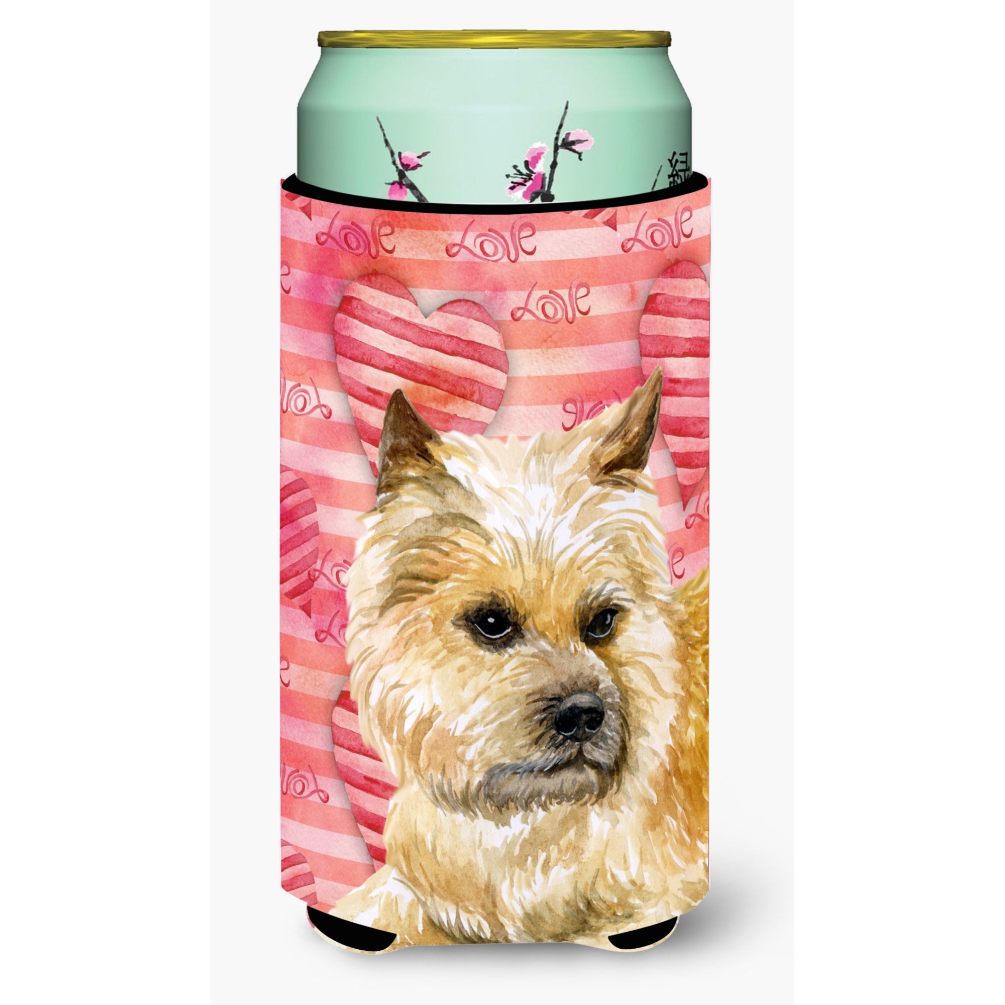 'Caroline'S Treasures Cairn Terrier Love Decorative Can Hugger, Tall Boy, Multicolor''