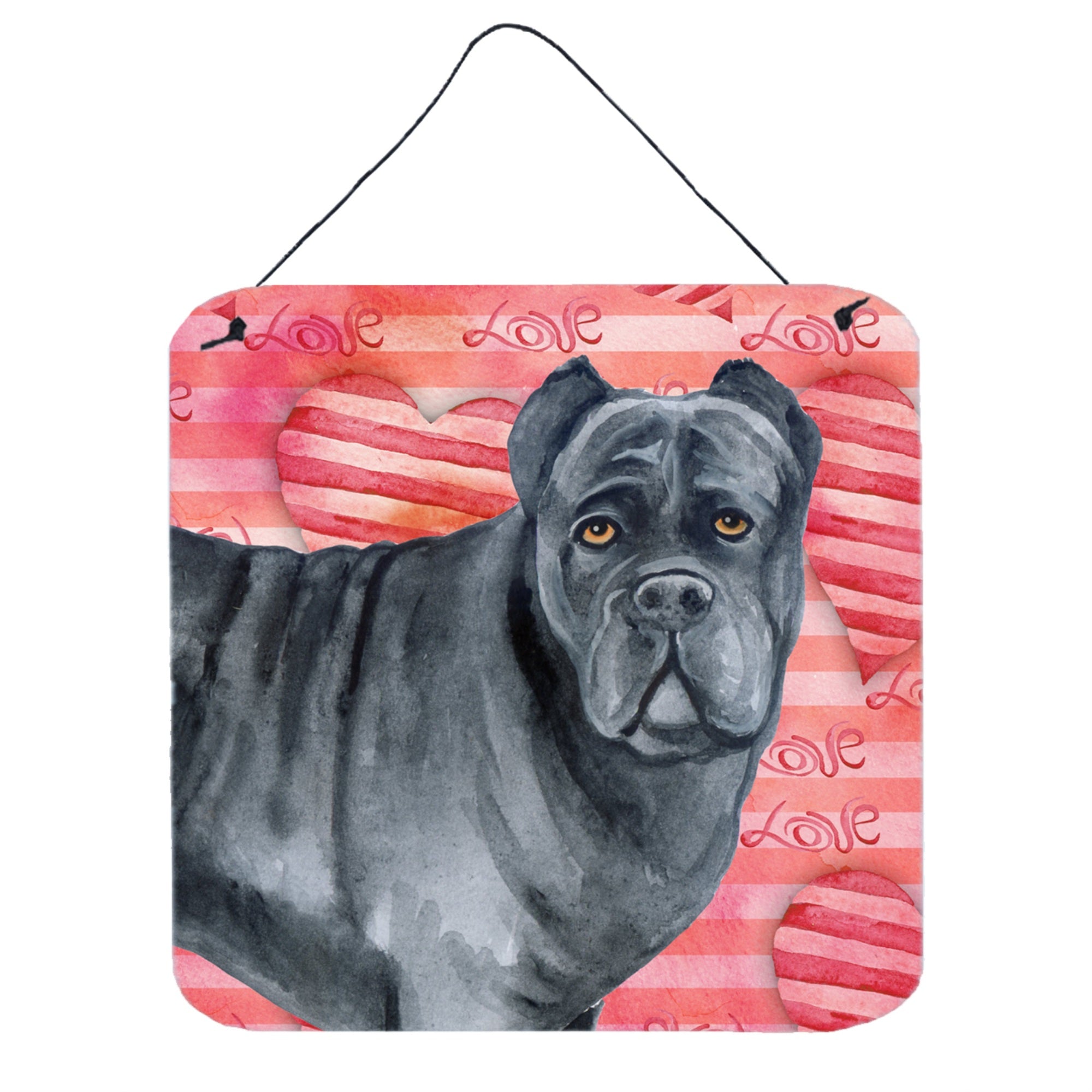 'Caroline'S Treasures Cane Corso Metal Print, 6H X 6W, Love Is A Dog''