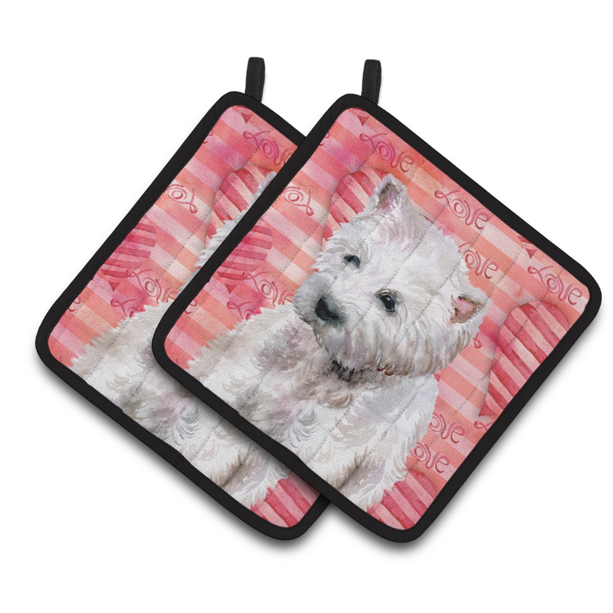 'Caroline'S Treasures Westie Decorated Pot Holder, 7.5H X 7.5W, Love Is A Dog''