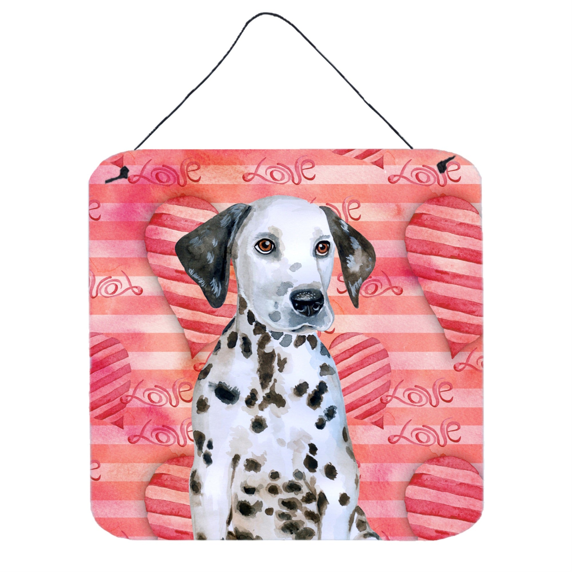 'Caroline'S Treasures Dalmatian Puppy Metal Print, 6H X 6W, Love Is A Dog''