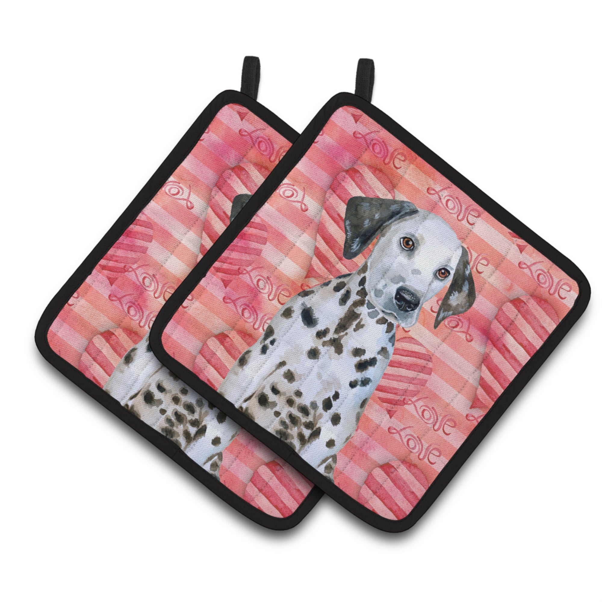 'Caroline'S Treasures Dalmatian Puppy Decorated Pot Holder, 7.5H X 7.5W, Love Is A Dog''