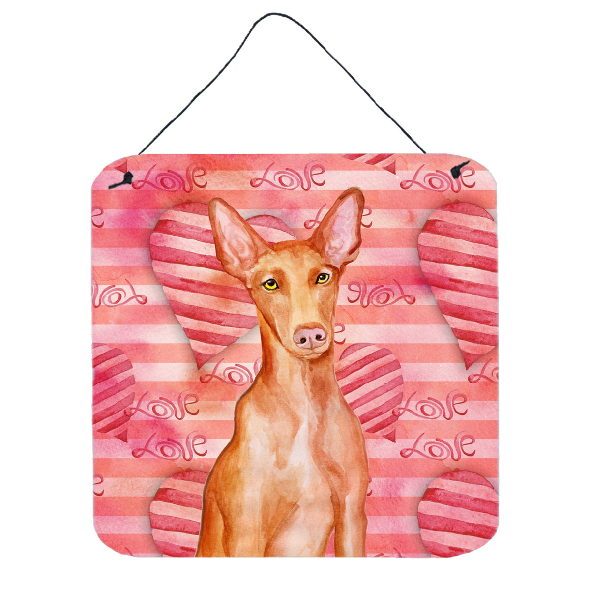 'Caroline'S Treasures Pharaoh Hound Metal Print, 6H X 6W, Love Is A Dog''