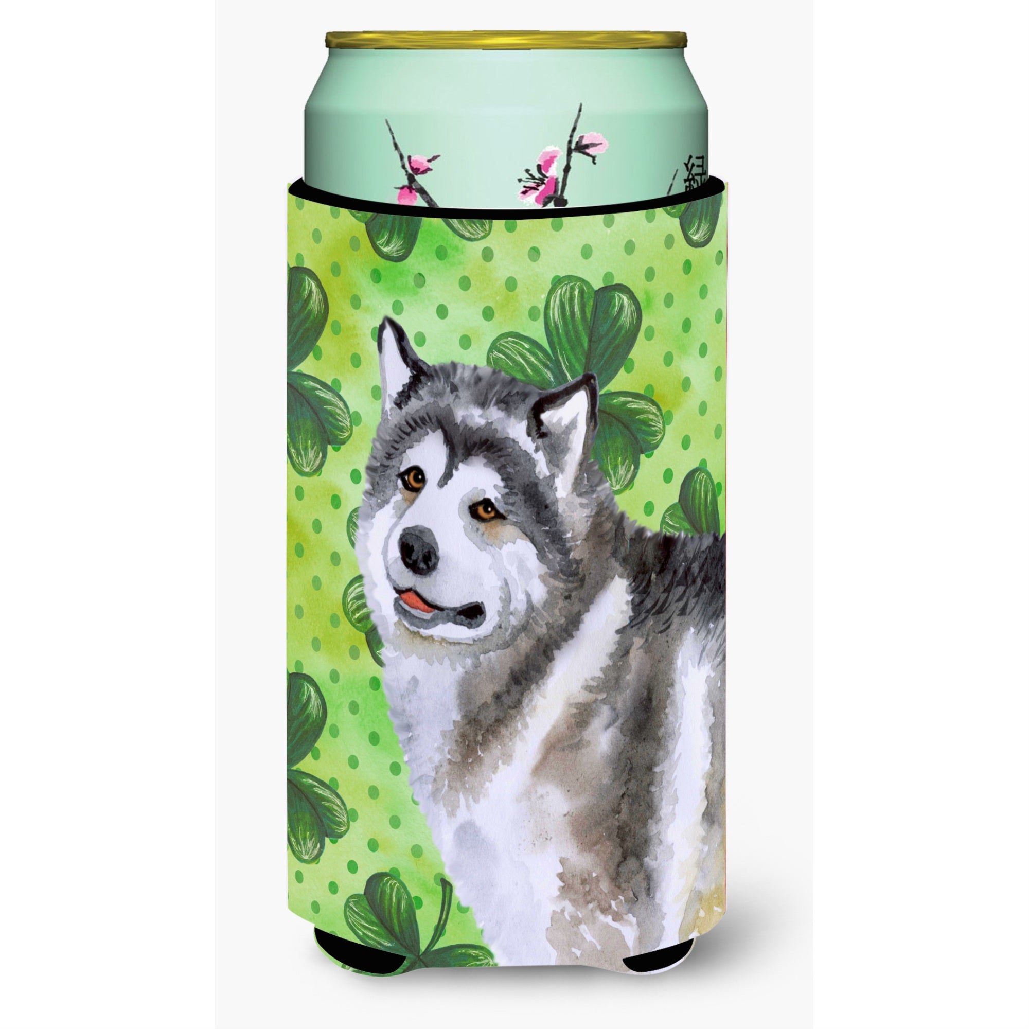 'Caroline'S Treasures Alaskan Malamute St Patrick'S Decorative Can Hugger, Tall Boy, Multicolor''