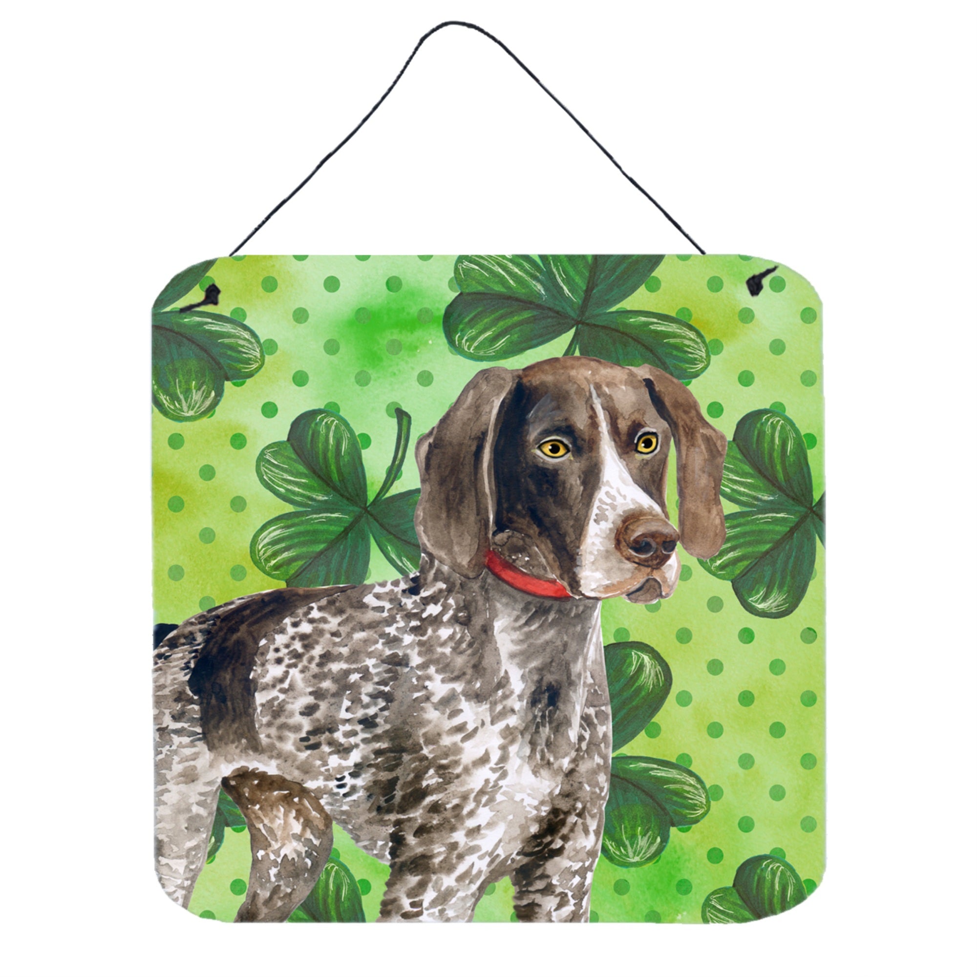 'Caroline'S Treasures German Shorthaired Pointer Metal Print, 6H X 6W, St Patrick'S Day''