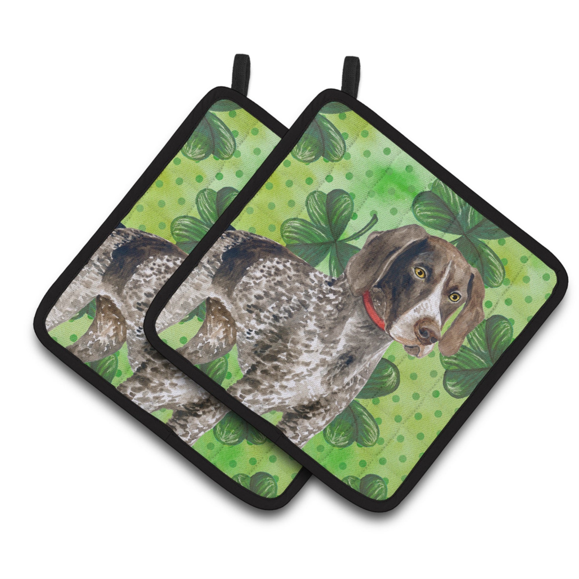 'Caroline'S Treasures German Shorthaired Pointer Decorated Pot Holder, 7.5H X 7.5W, St Patrick'S Day''