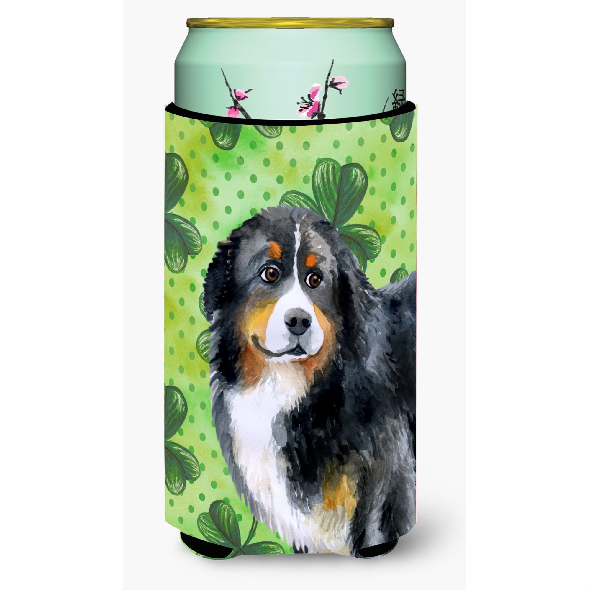 'Caroline'S Treasures Bernese Mountain Dog St Patrick'S Decorative Can Hugger, Tall Boy, Multicolor''