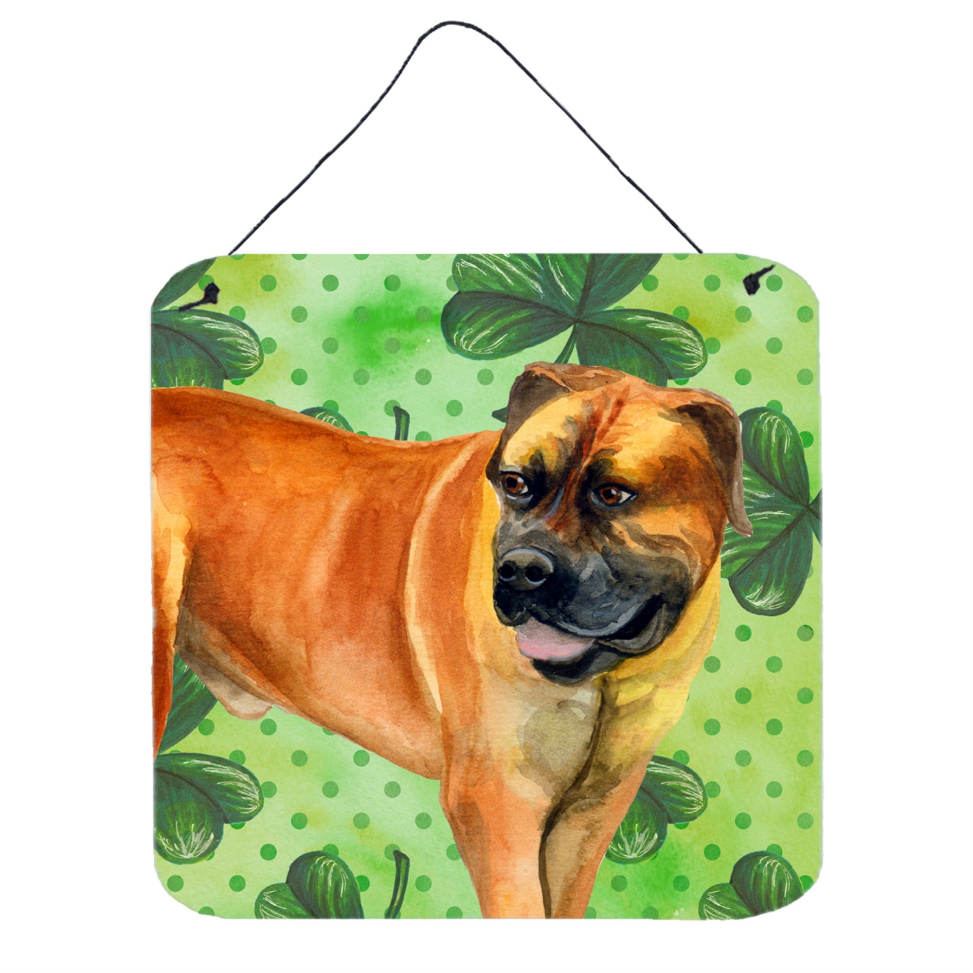 'Caroline'S Treasures Boerboel Mastiff Metal Print, 6H X 6W, St Patrick'S Day''