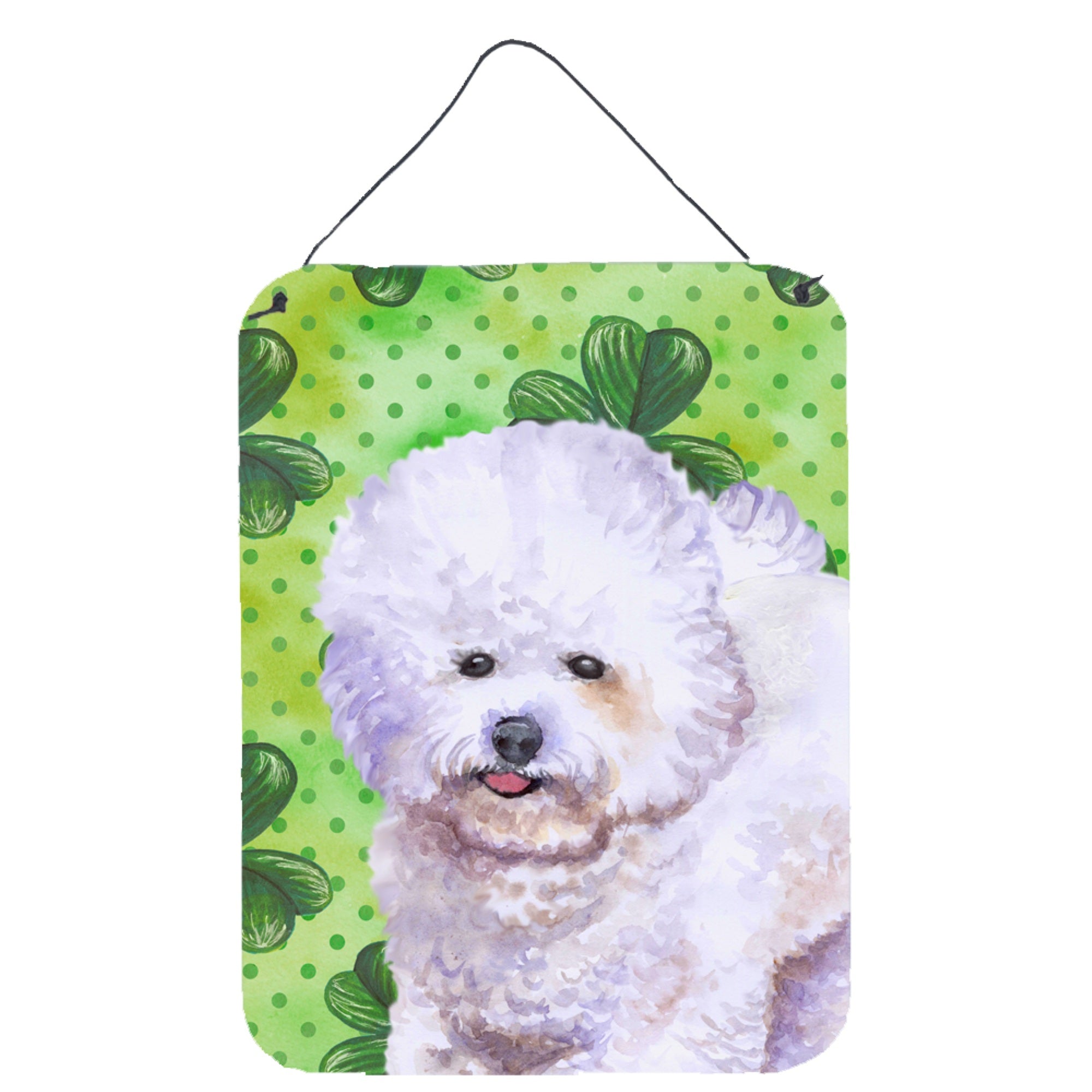 'Caroline'S Treasures Bichon Frise St Patrick'S Metal Print, 16'''' X 12'''', Multicolor''