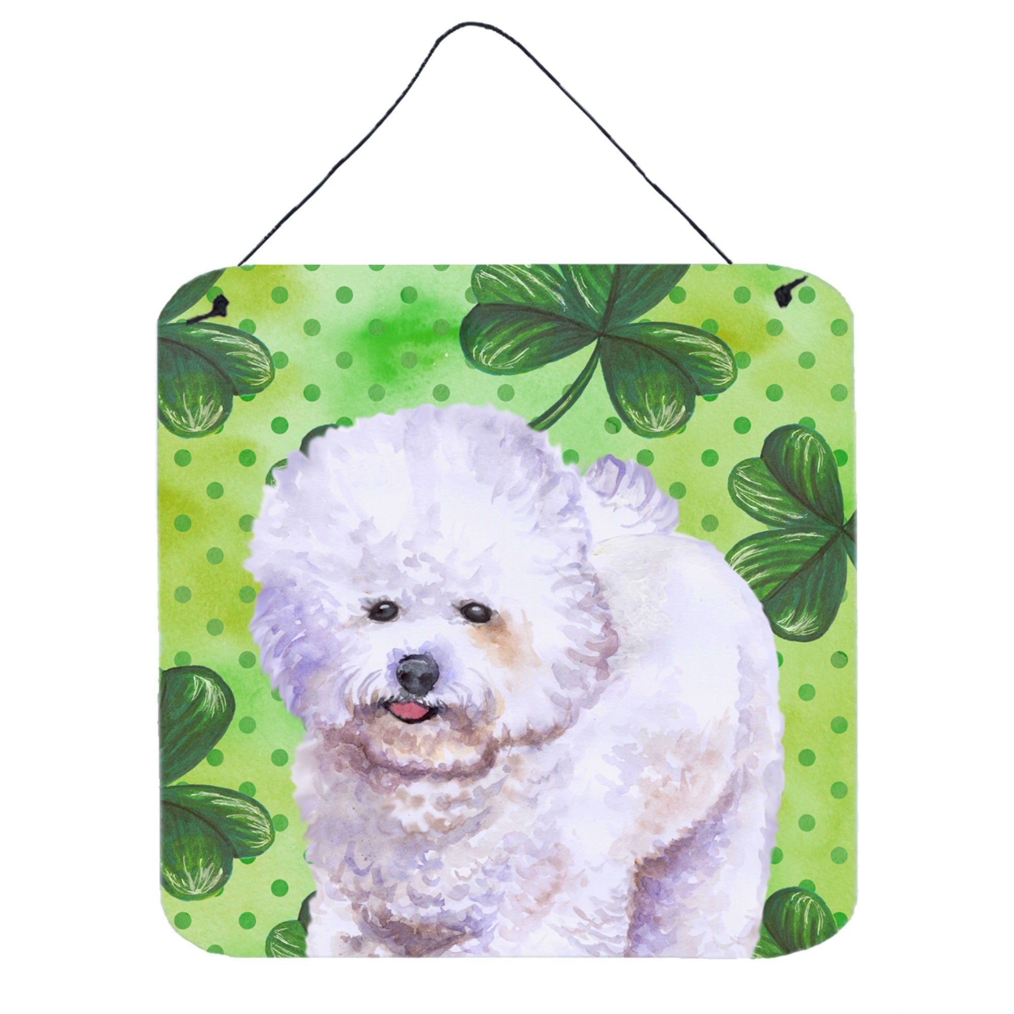 'Caroline'S Treasures Bichon Frise Metal Print, 6H X 6W, St Patrick'S Day''