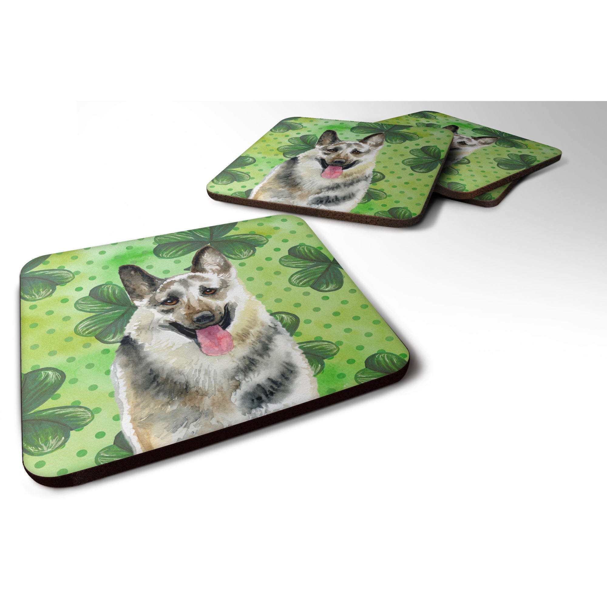 'Caroline'S Treasures East-European Shepherd St Patrick'S Decorative Coasters, Multicolor''