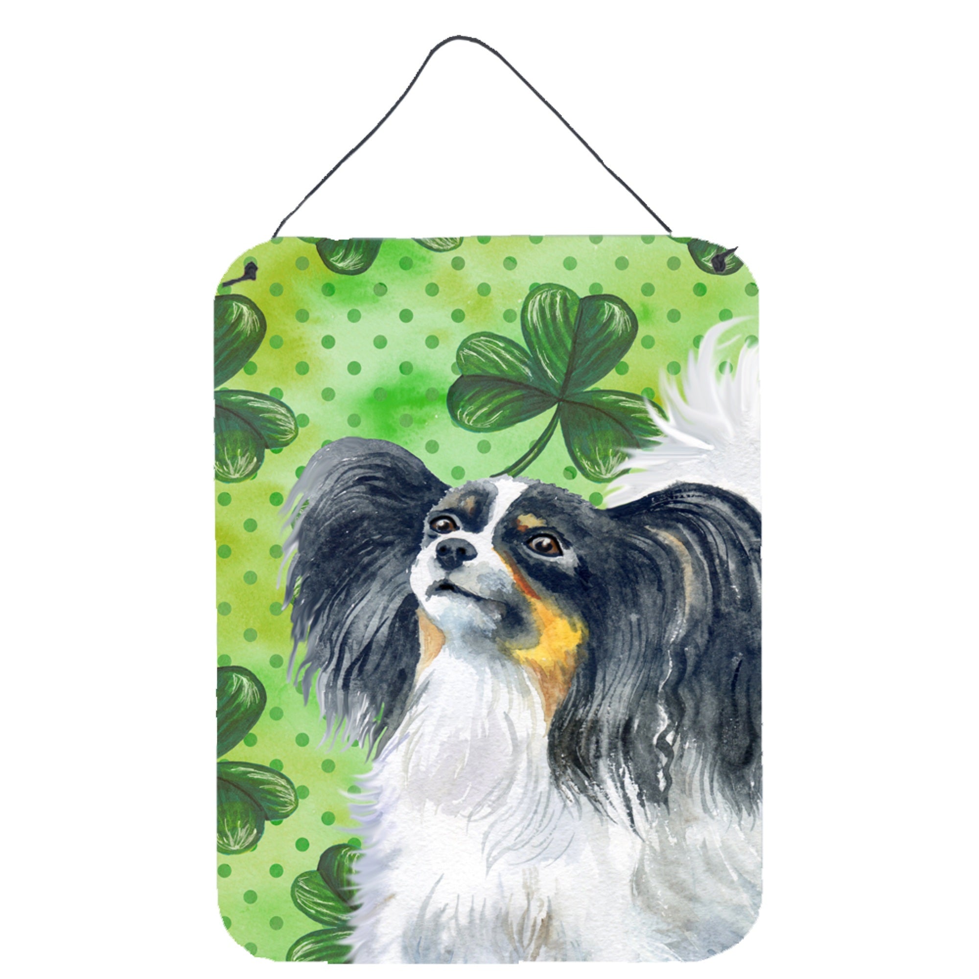 'Caroline'S Treasures Papillon St Patrick'S Metal Print, 16'''' X 12'''', Multicolor''