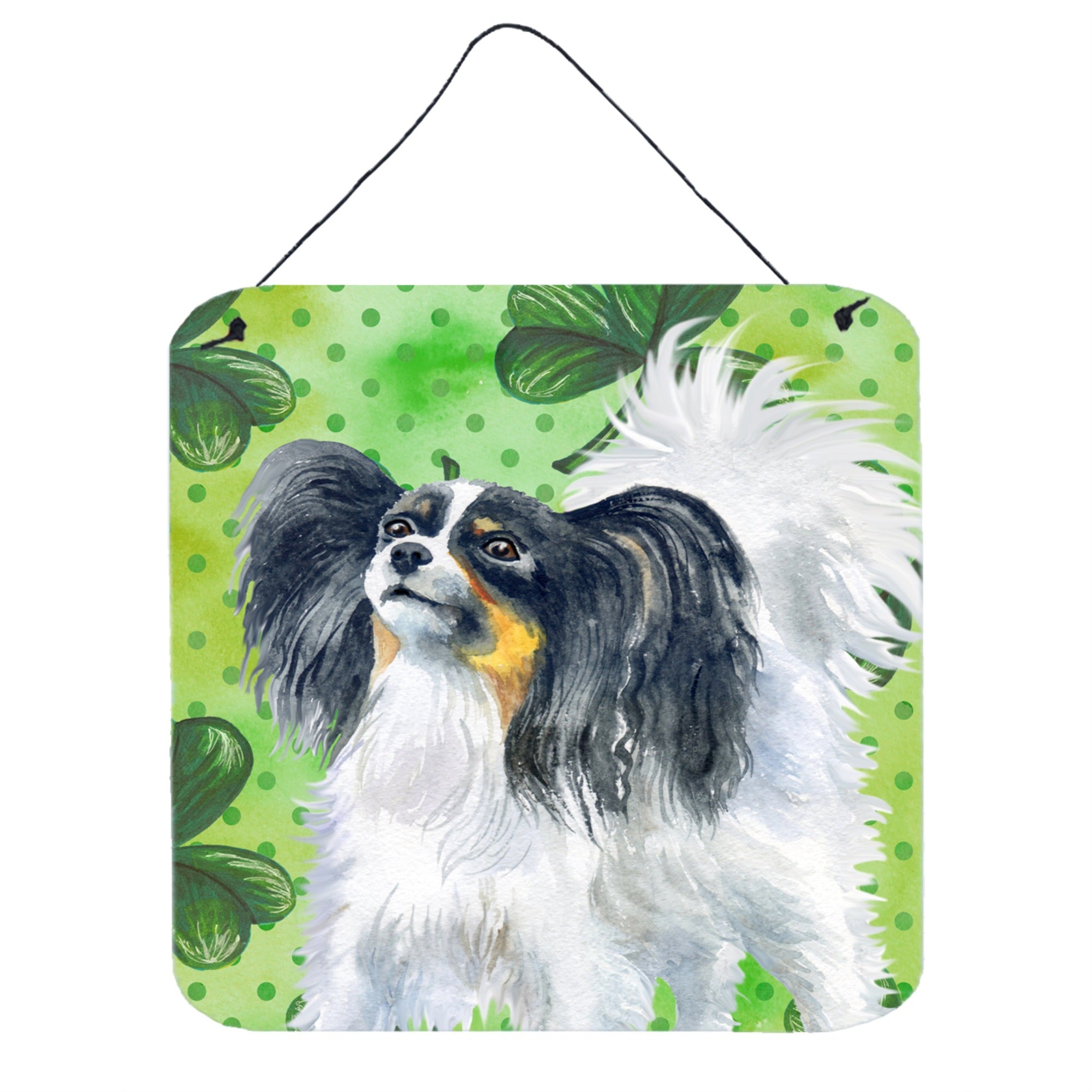 'Caroline'S Treasures Papillon Metal Print, 6H X 6W, St Patrick'S Day''