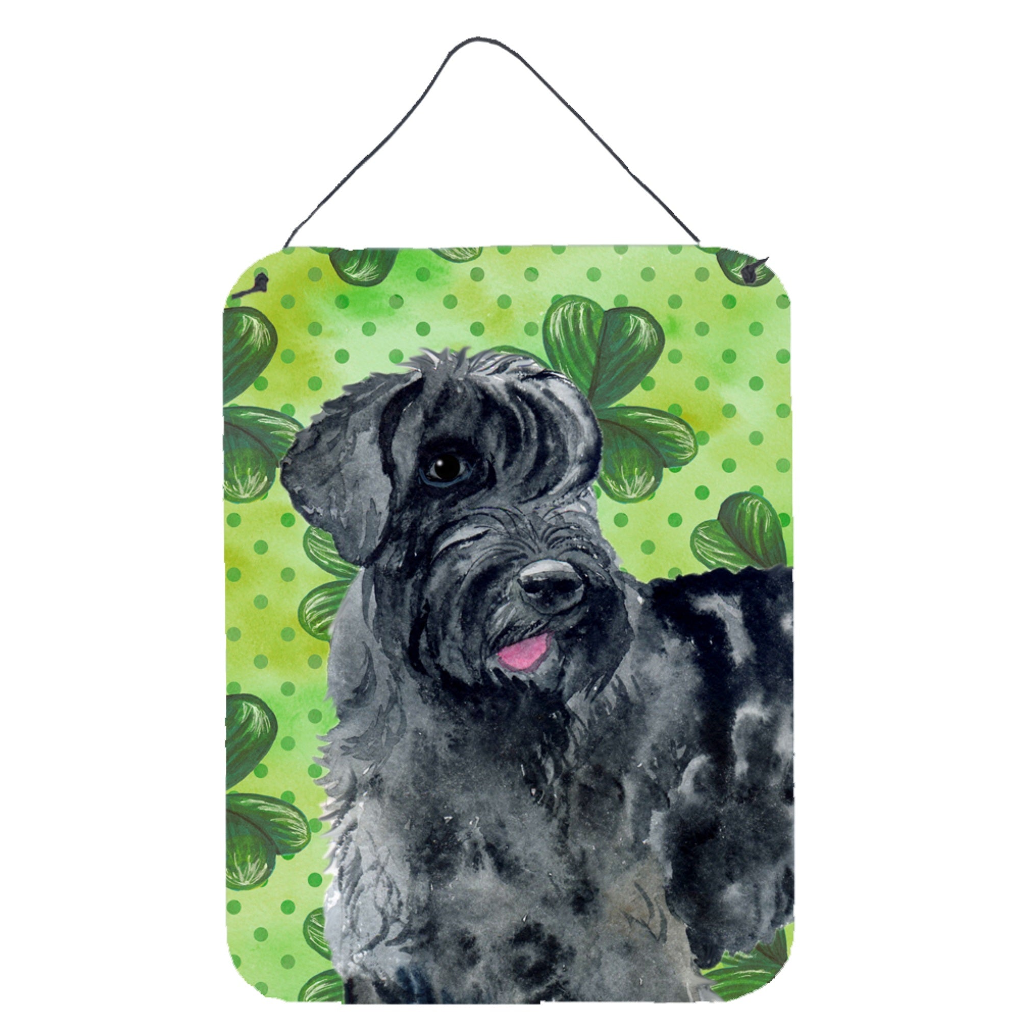 'Caroline'S Treasures Giant Schnauzer St Patrick'S Metal Print, 16'''' X 12'''', Multicolor''