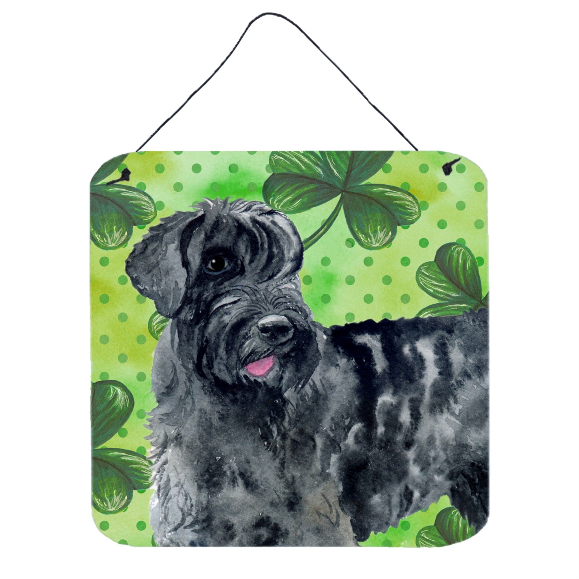 'Caroline'S Treasures Giant Schnauzer Metal Print, 6H X 6W, St Patrick'S Day''