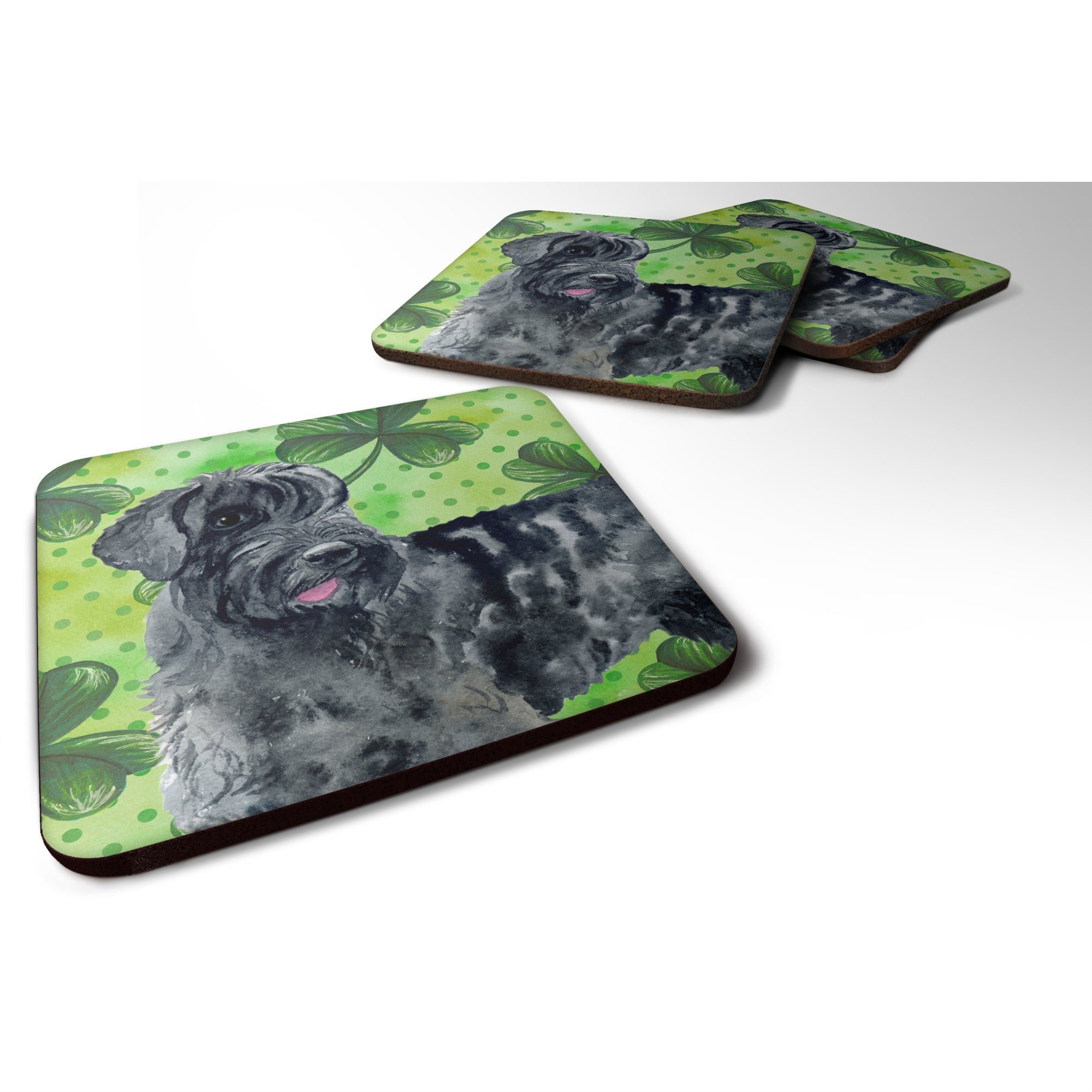 'Caroline'S Treasures Giant Schnauzer St Patrick'S Decorative Coasters, Multicolor''