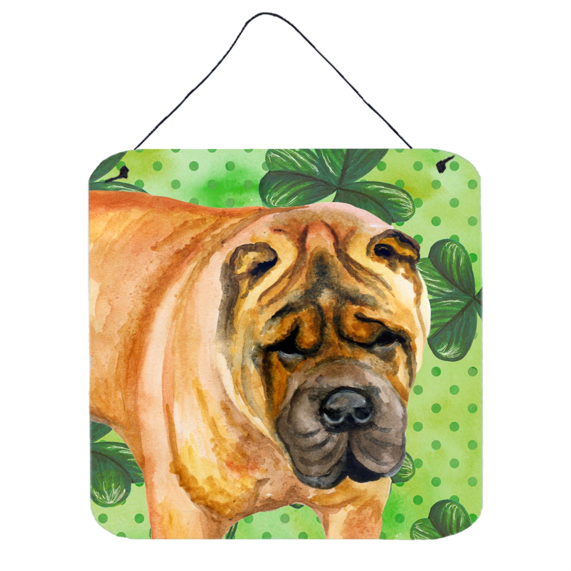 'Caroline'S Treasures Shar Pei Metal Print, 6H X 6W, St Patrick'S Day''