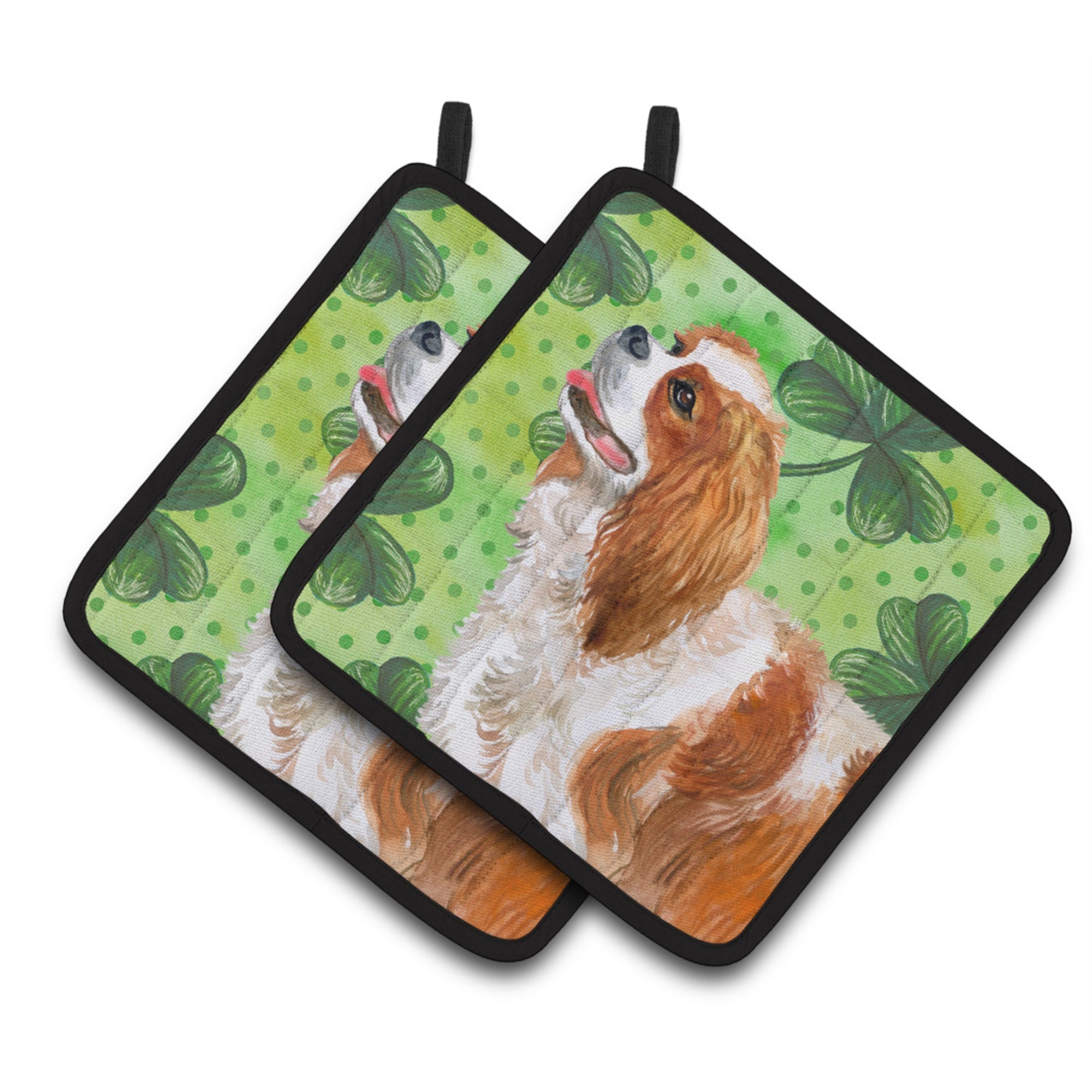 'Caroline'S Treasures Cavalier Spaniel Decorated Pot Holder, 7.5H X 7.5W, St Patrick'S Day''