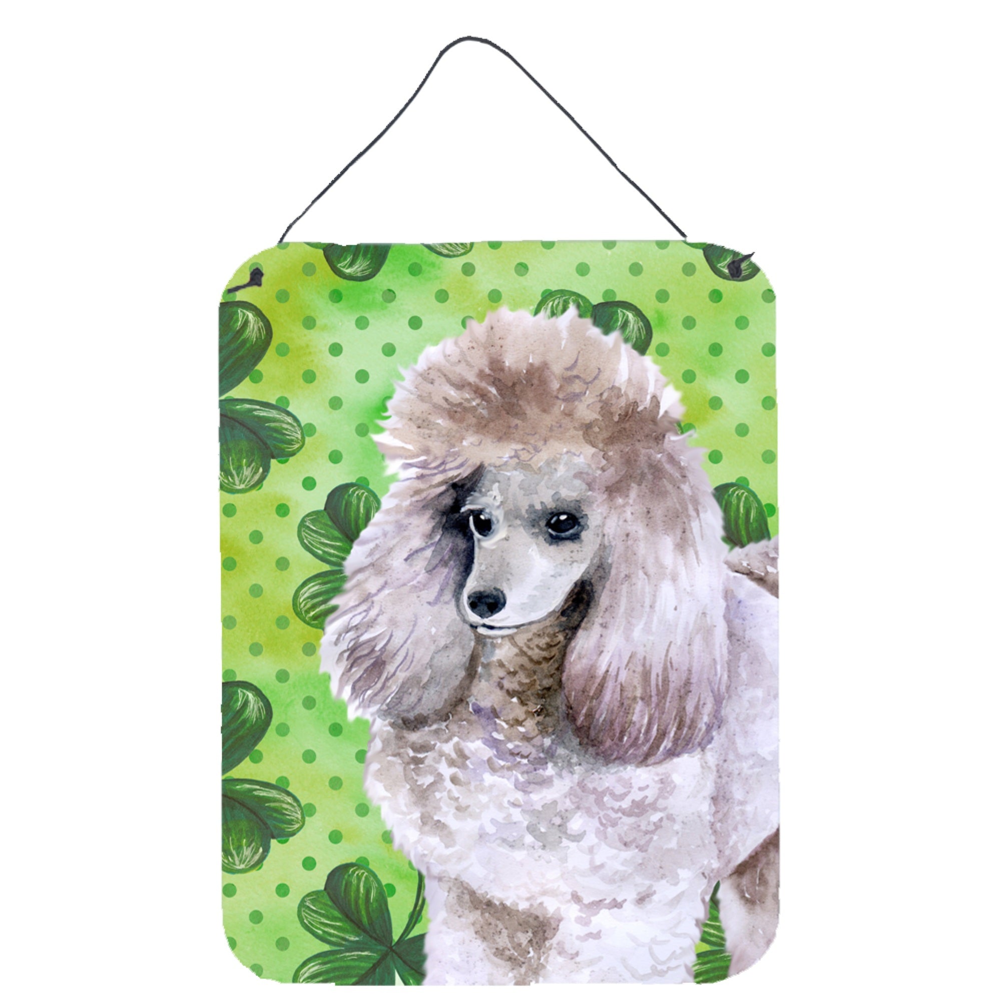 'Caroline'S Treasures Poodle St Patrick'S Metal Print, 16'''' X 12'''', Multicolor''
