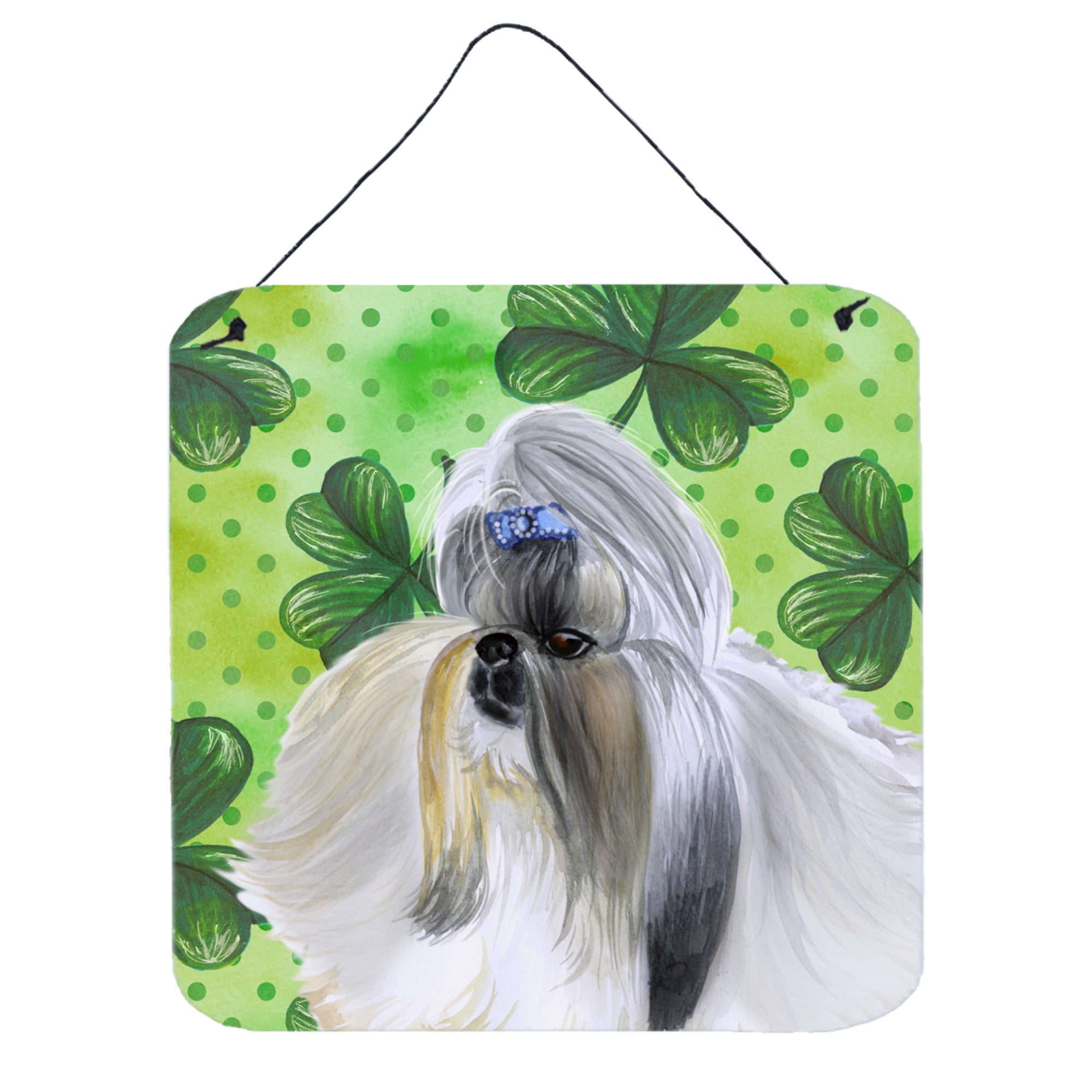 'Caroline'S Treasures Shih Tzu Metal Print, 6H X 6W, St Patrick'S Day''