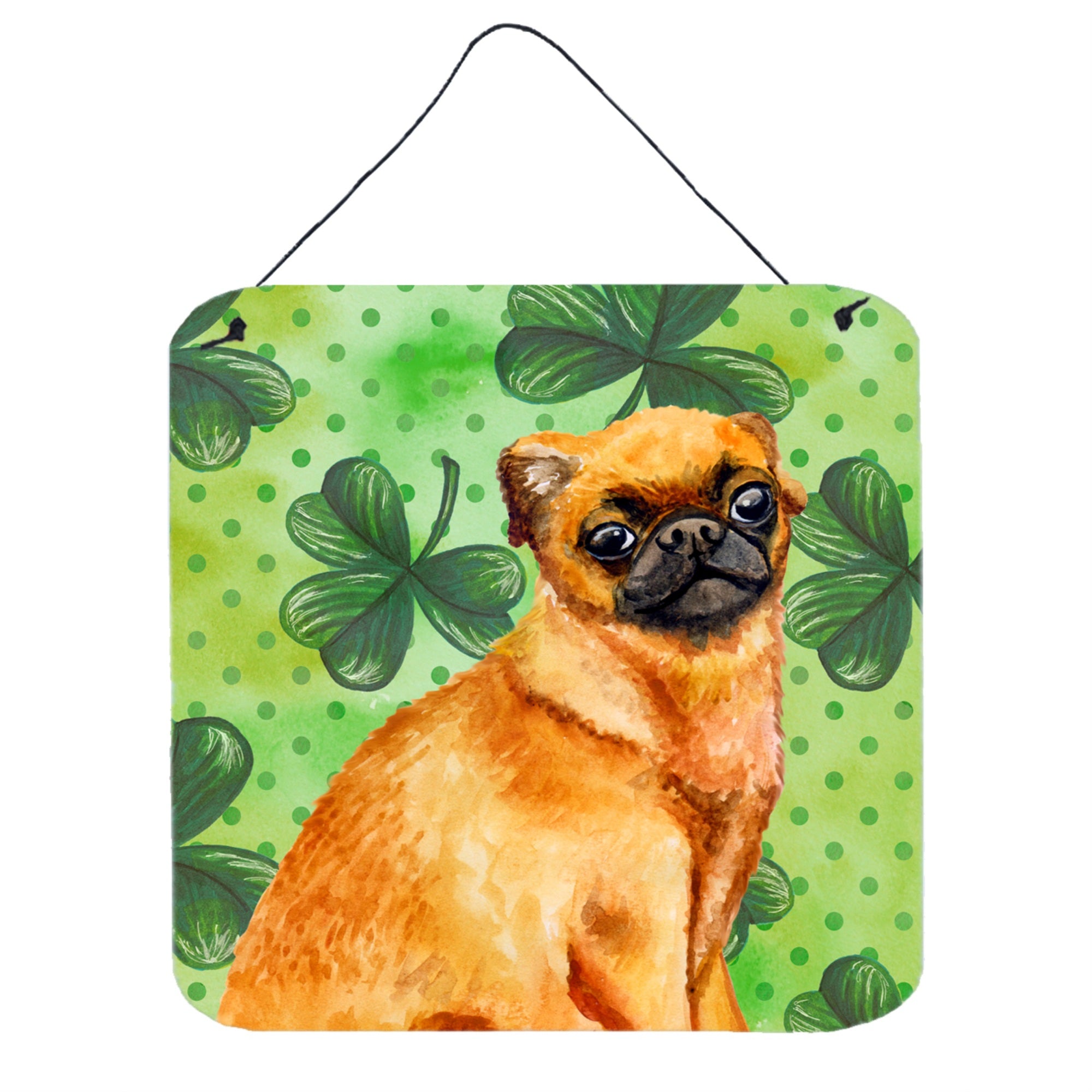 'Caroline'S Treasures Small Brabant Griffon Metal Print, 6H X 6W, St Patrick'S Day''