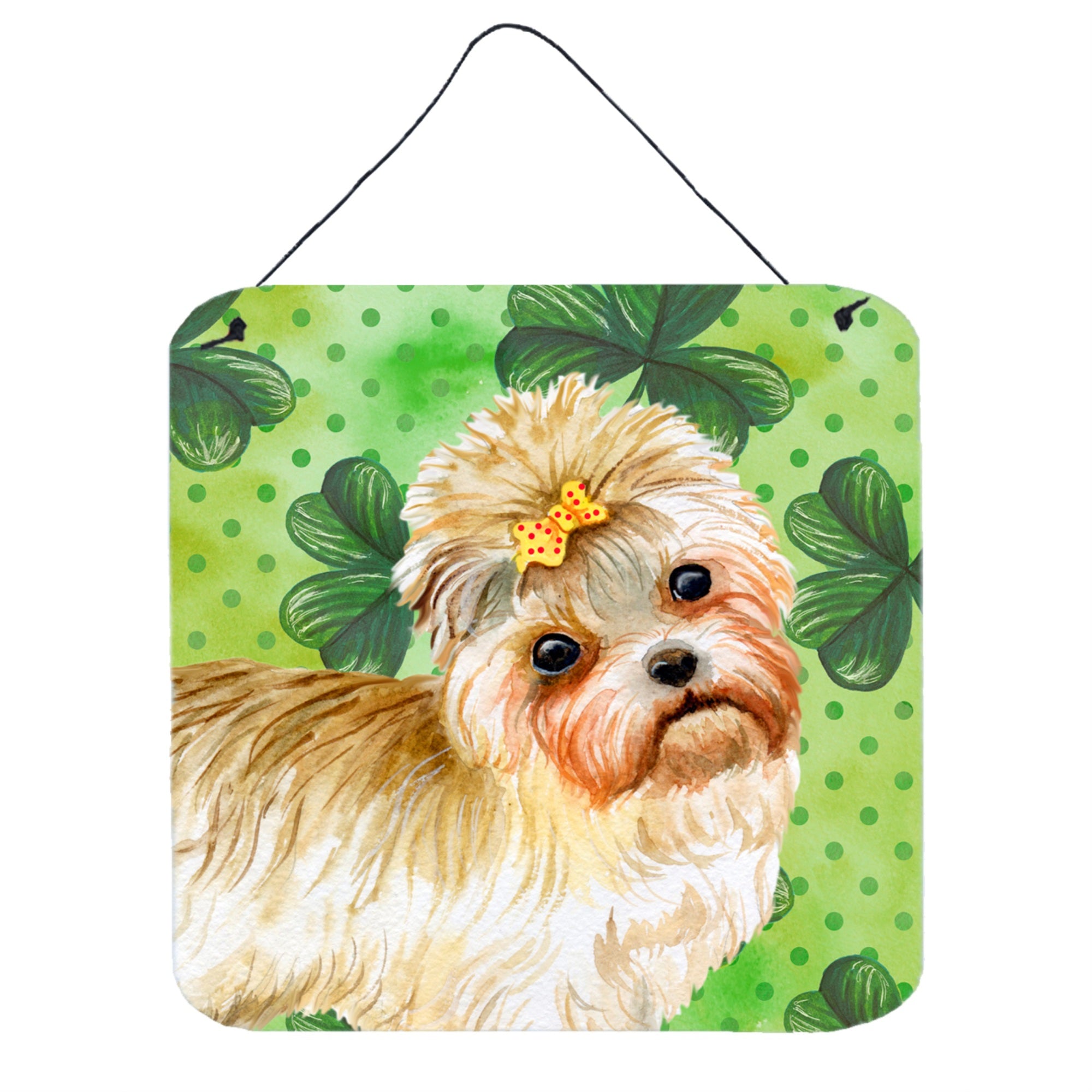 'Caroline'S Treasures Morkie Metal Print, 6H X 6W, St Patrick'S Day''