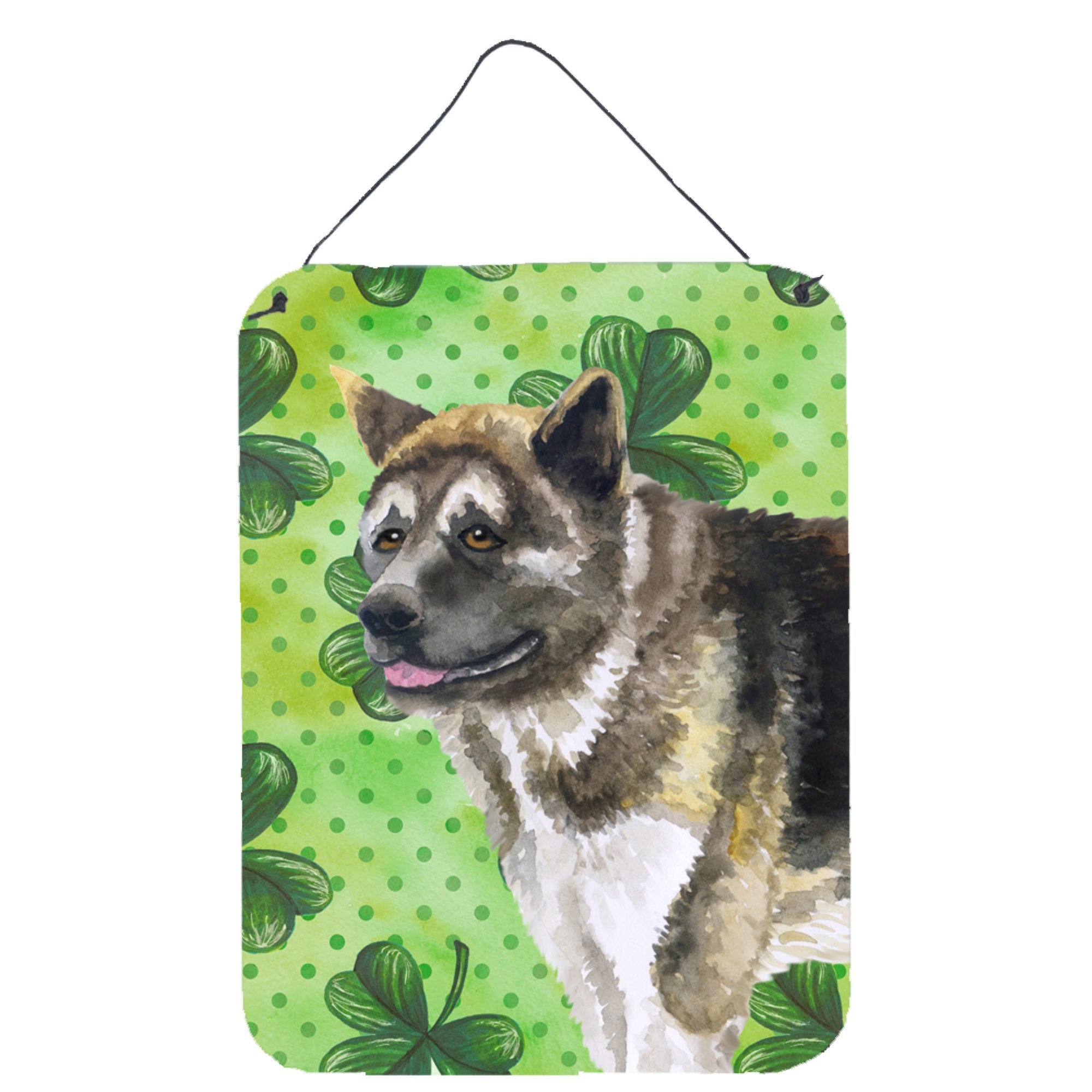 'Caroline'S Treasures American Akita St Patrick'S Metal Print, 16'''' X 12'''', Multicolor''