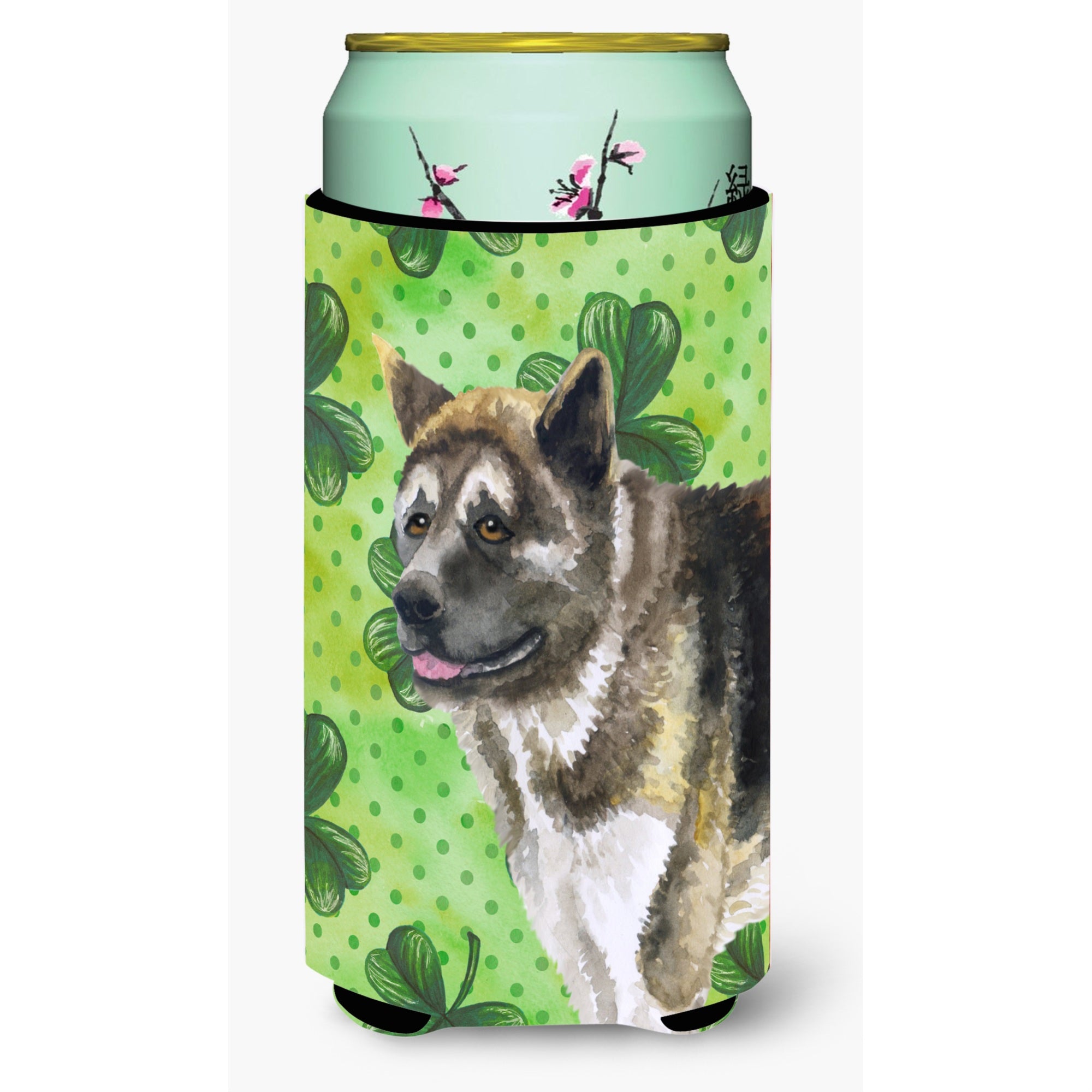 'Caroline'S Treasures American Akita St Patrick'S Decorative Can Hugger, Tall Boy, Multicolor''