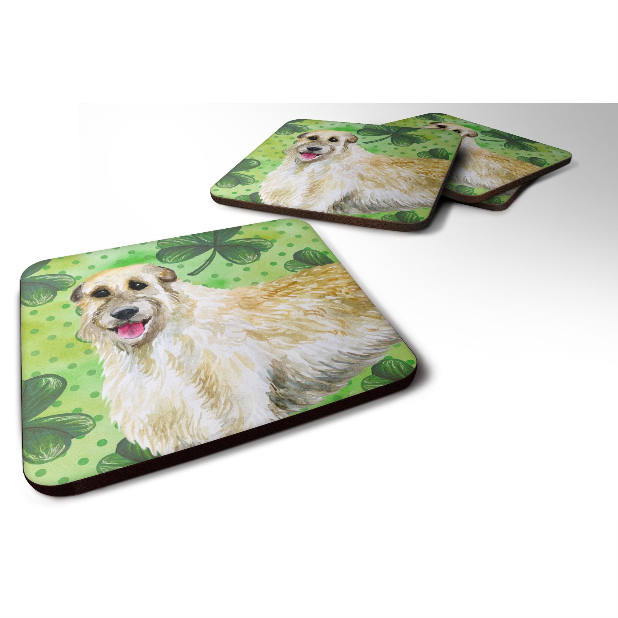 'Caroline'S Treasures Irish Wolfhound St Patrick'S Decorative Coasters, Multicolor''