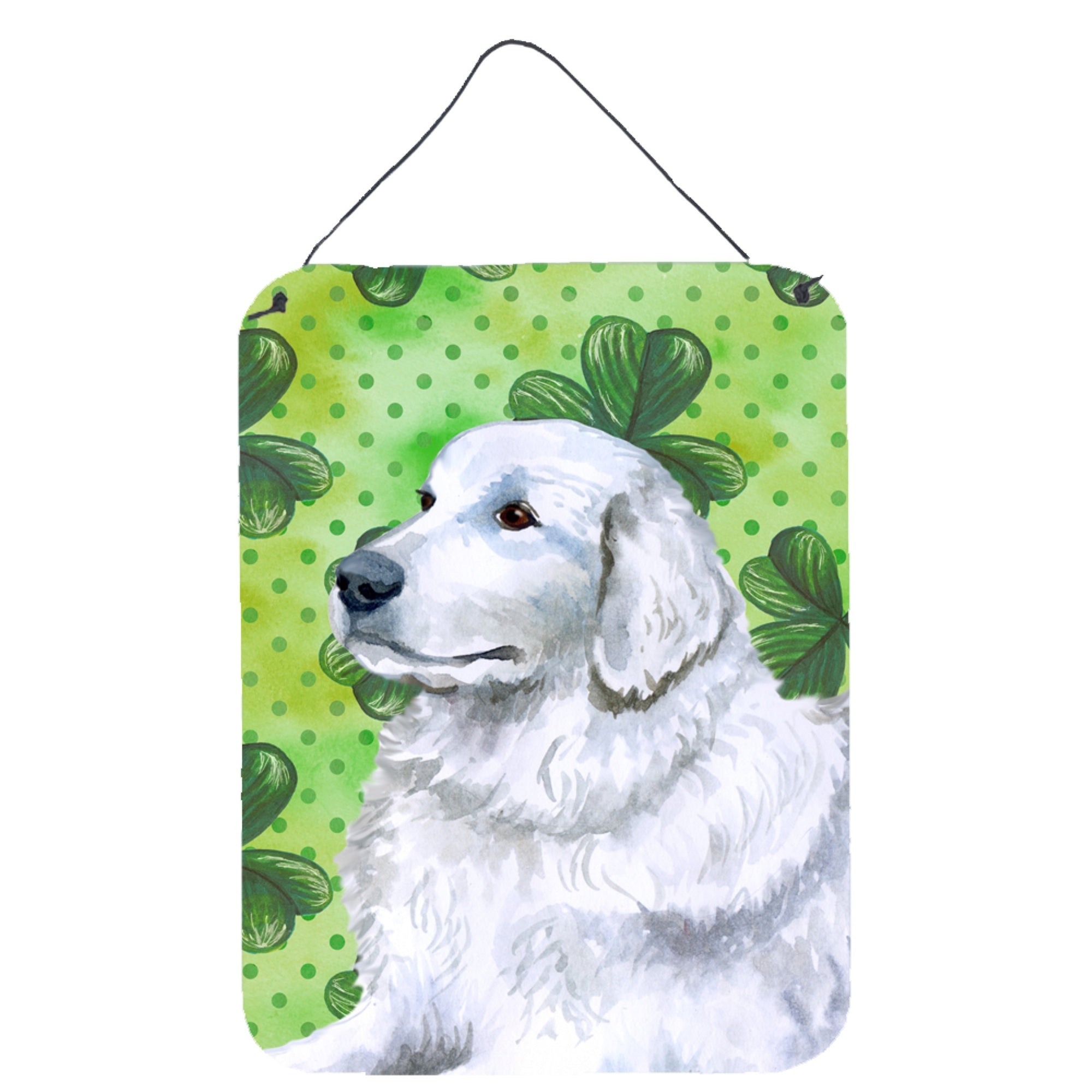 'Caroline'S Treasures Maremma Sheepdog St Patrick'S Metal Print, 16'''' X 12'''', Multicolor''