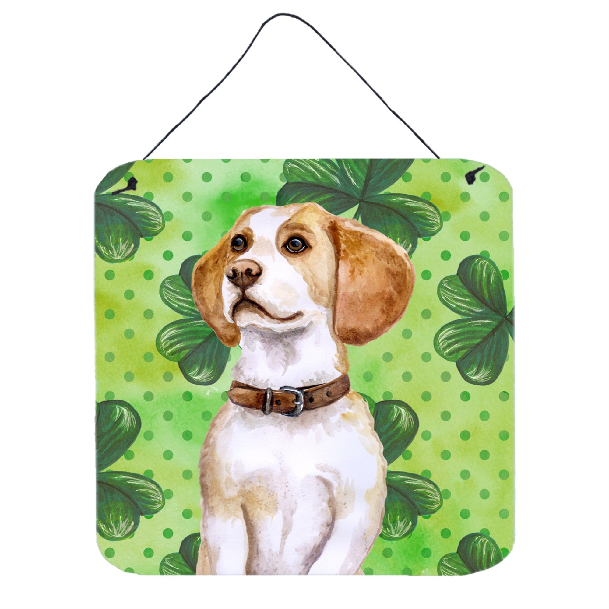 'Caroline'S Treasures Beagle Metal Print, 6H X 6W, St Patrick'S Day''