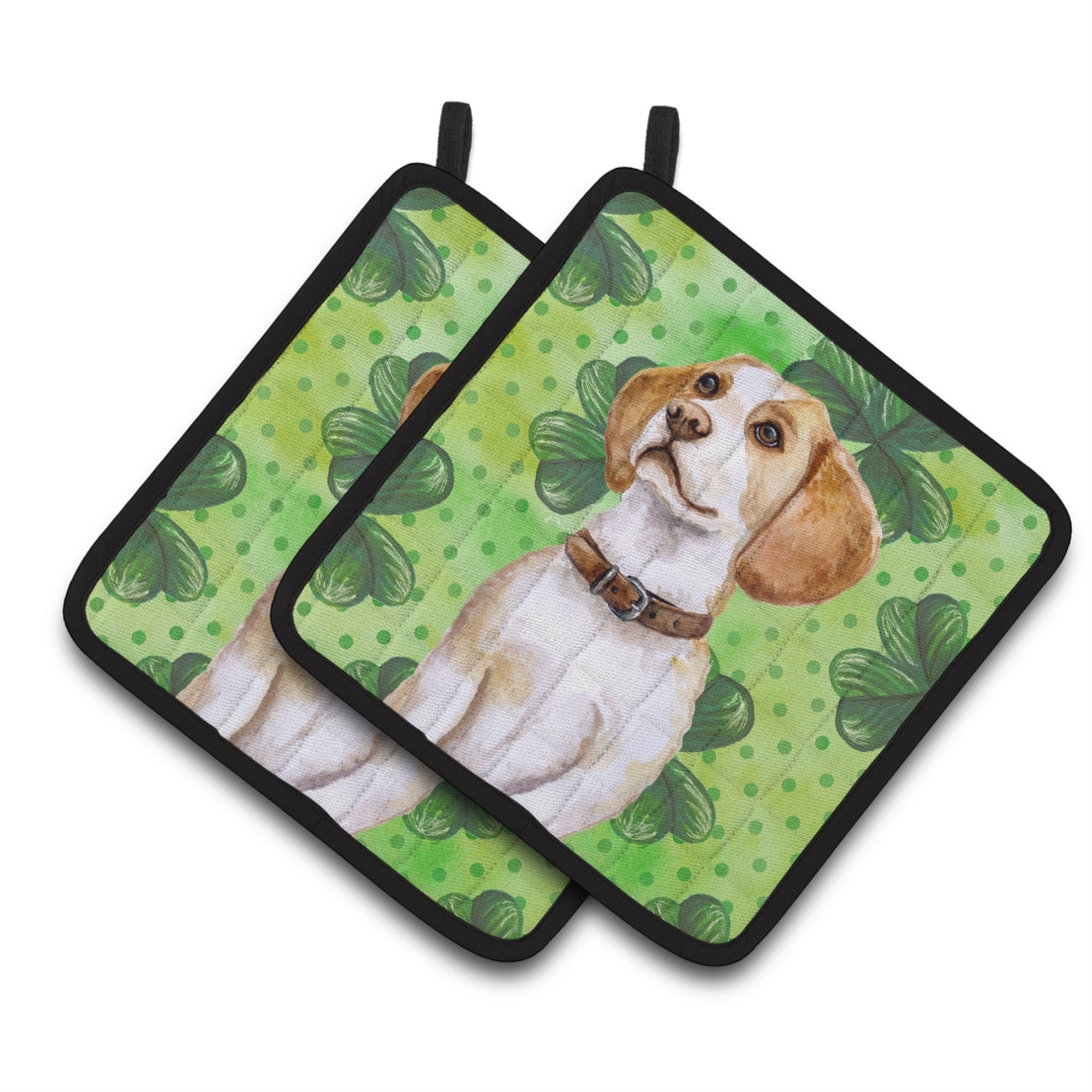 'Caroline'S Treasures Beagle Decorated Pot Holder, 7.5H X 7.5W, St Patrick'S Day''