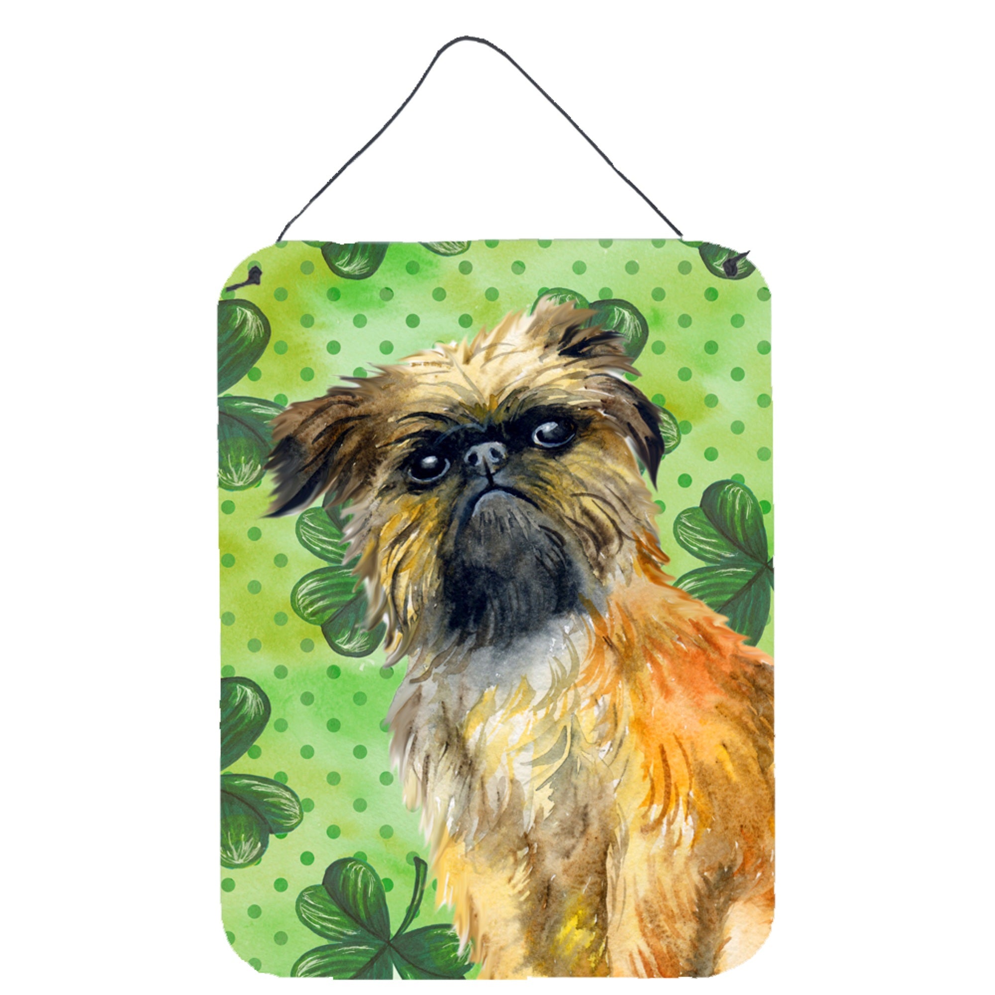 'Caroline'S Treasures Brussels Griffon St Patrick'S Metal Print, 16'''' X 12'''', Multicolor''