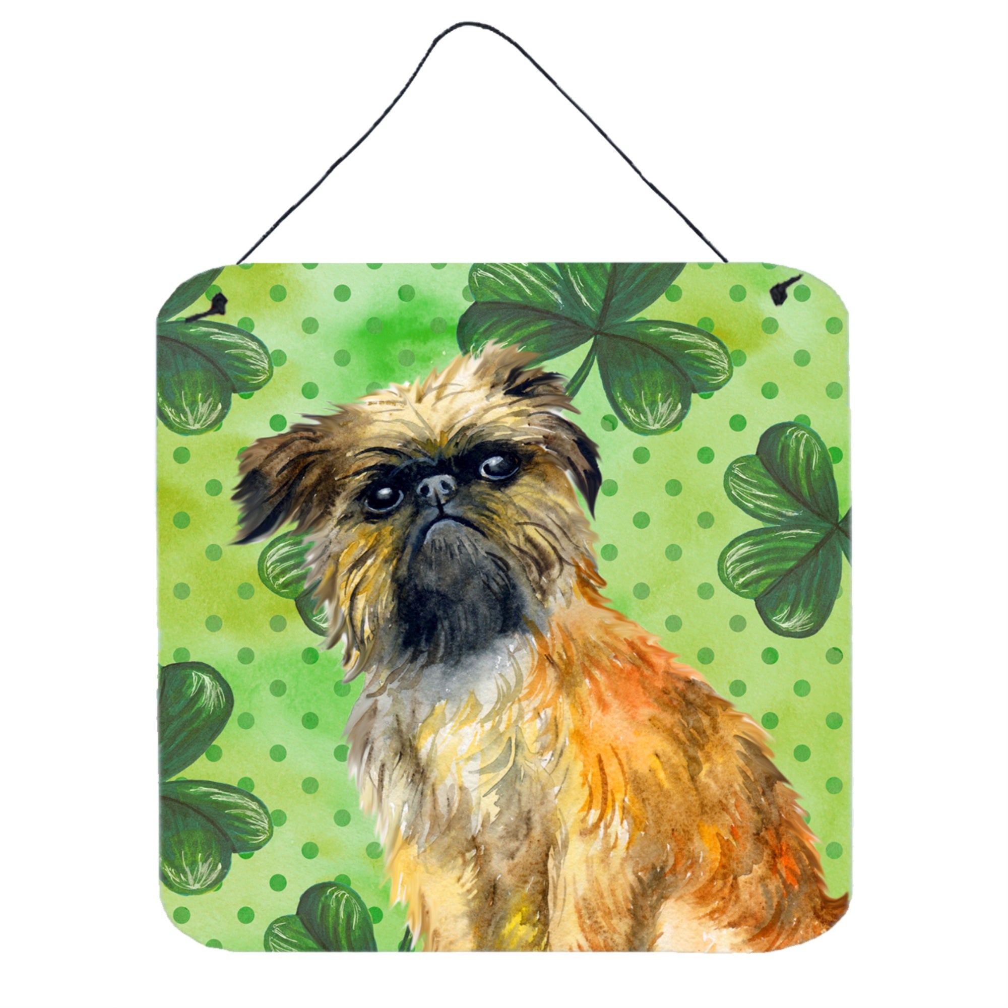 'Caroline'S Treasures Brussels Griffon Metal Print, 6H X 6W, St Patrick'S Day''