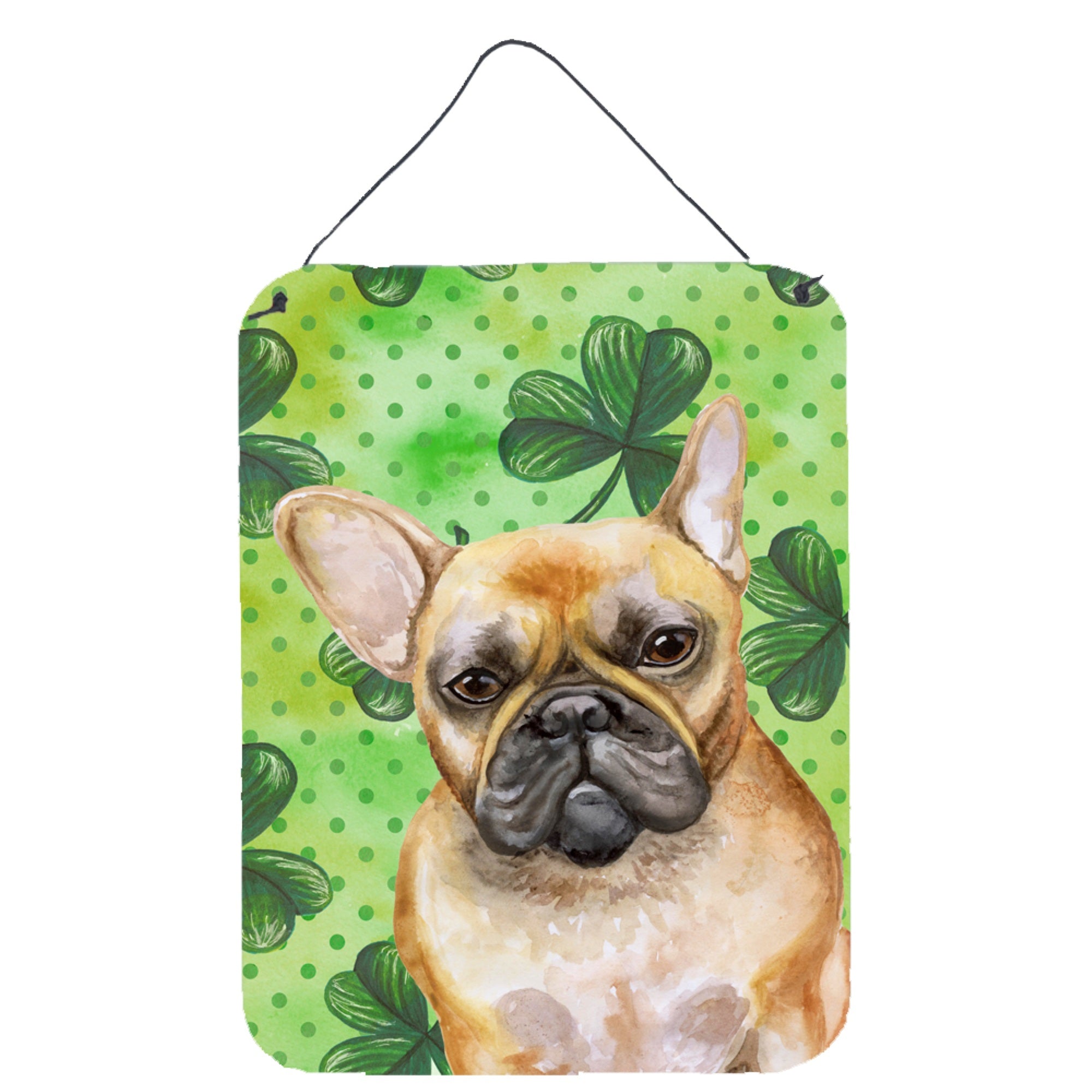 'Caroline'S Treasures French Bulldog St Patrick'S Metal Print, 16'''' X 12'''', Multicolor''