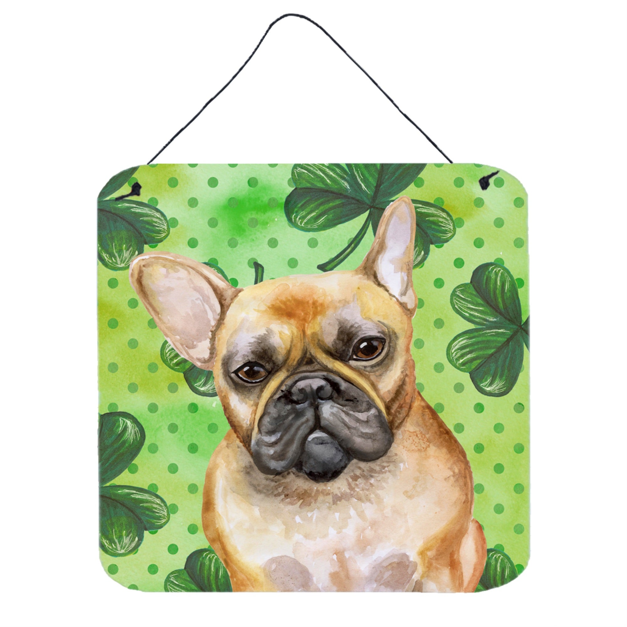 'Caroline'S Treasures French Bulldog Metal Print, 6H X 6W, St Patrick'S Day''