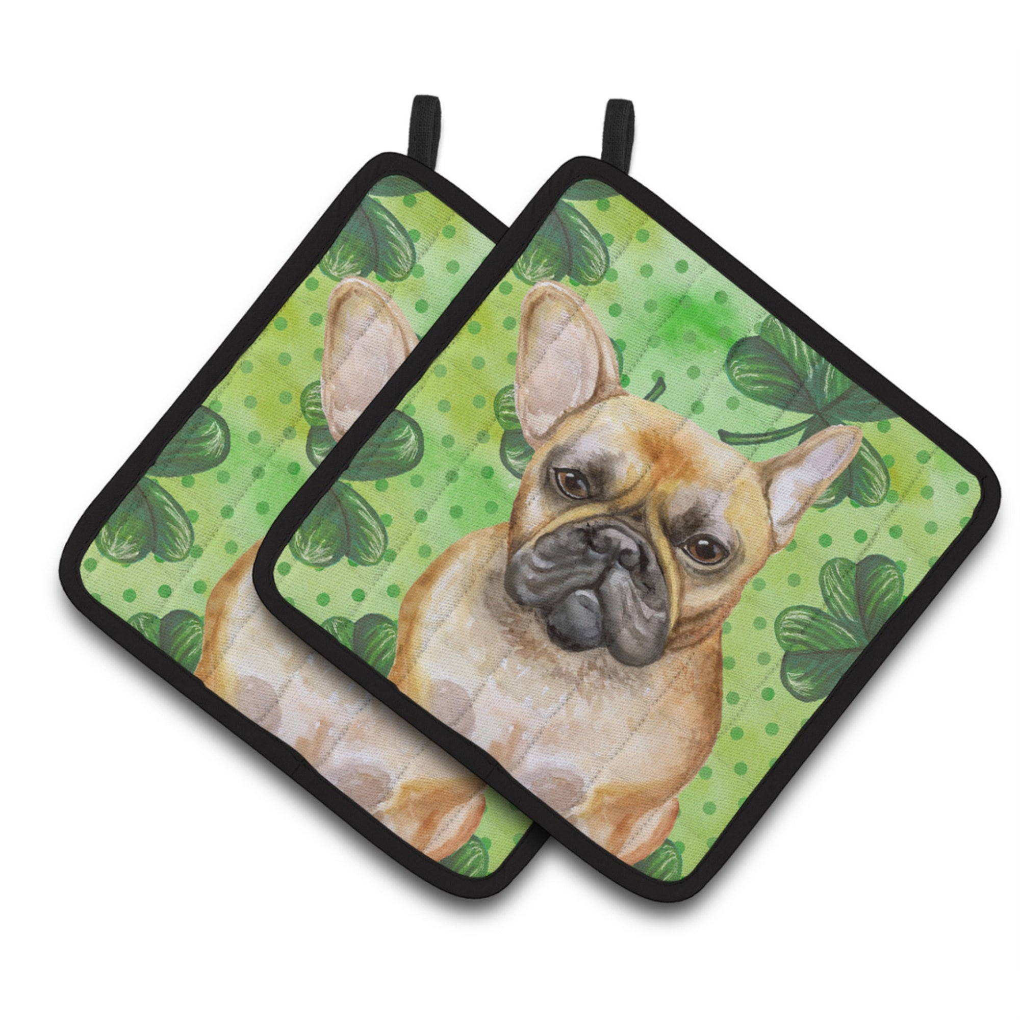 'Caroline'S Treasures French Bulldog Decorated Pot Holder, 7.5H X 7.5W, St Patrick'S Day''