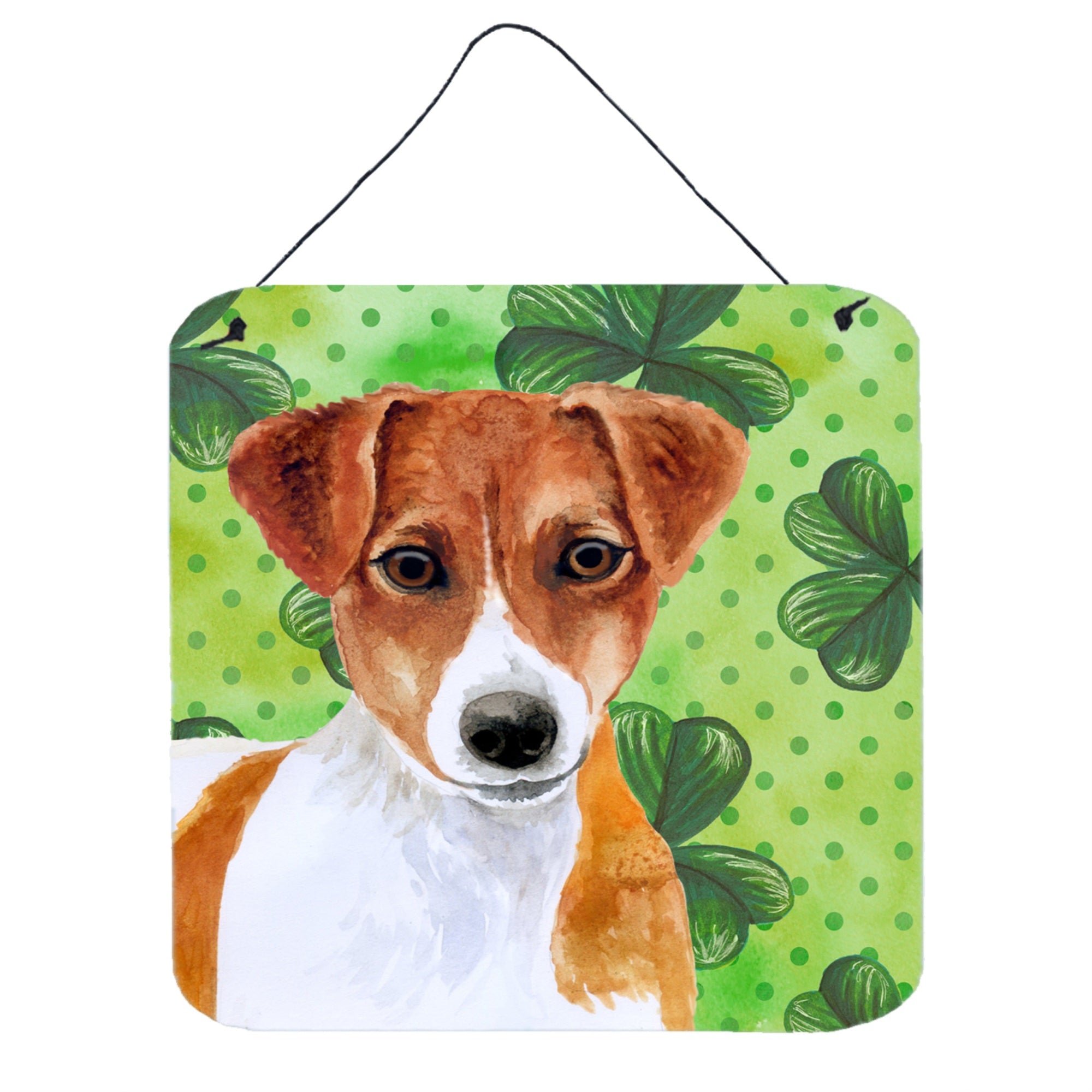 'Caroline'S Treasures Jack Russell Terrier Metal Print, 6H X 6W, St Patrick'S Day''