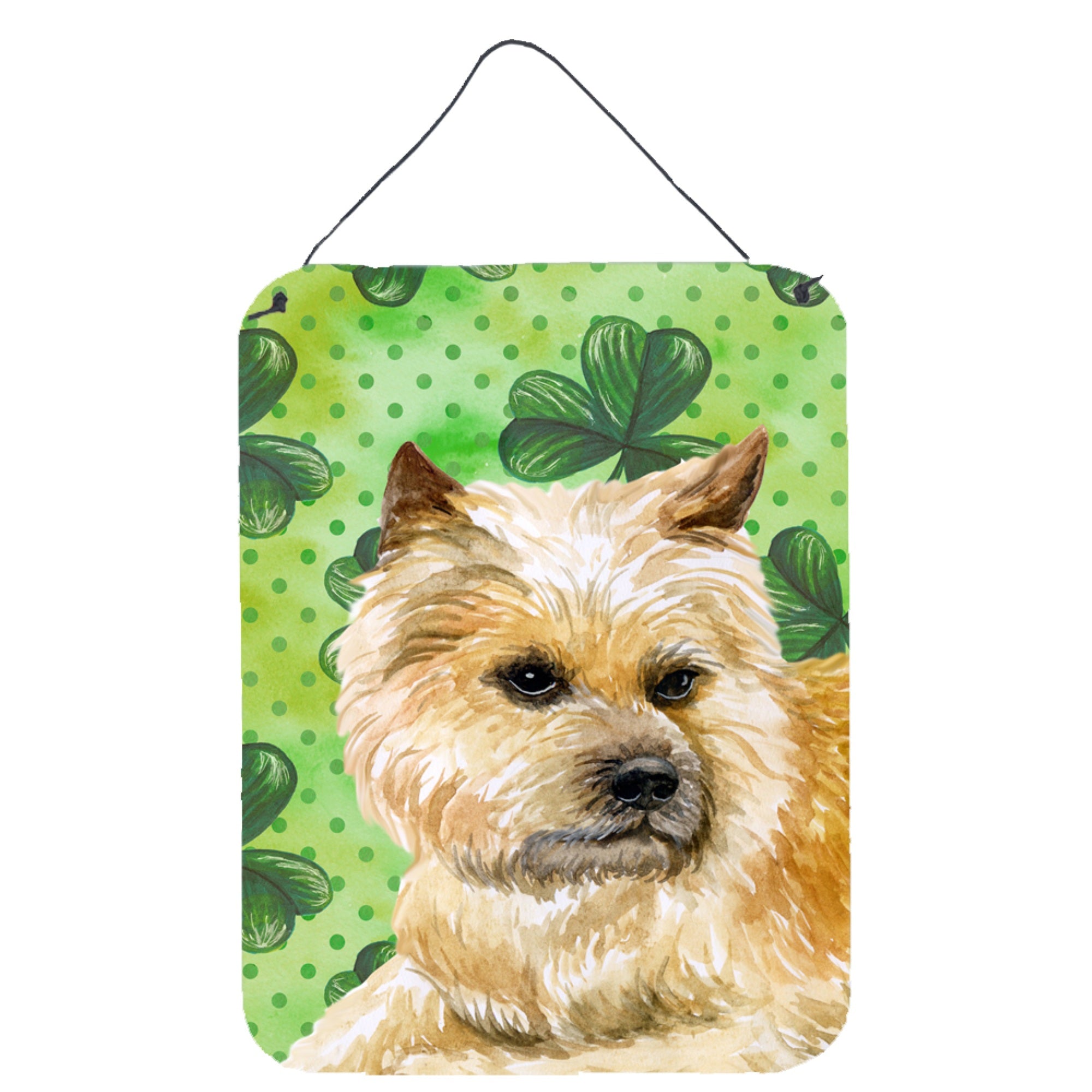 'Caroline'S Treasures Cairn Terrier St Patrick'S Metal Print, 16'''' X 12'''', Multicolor''
