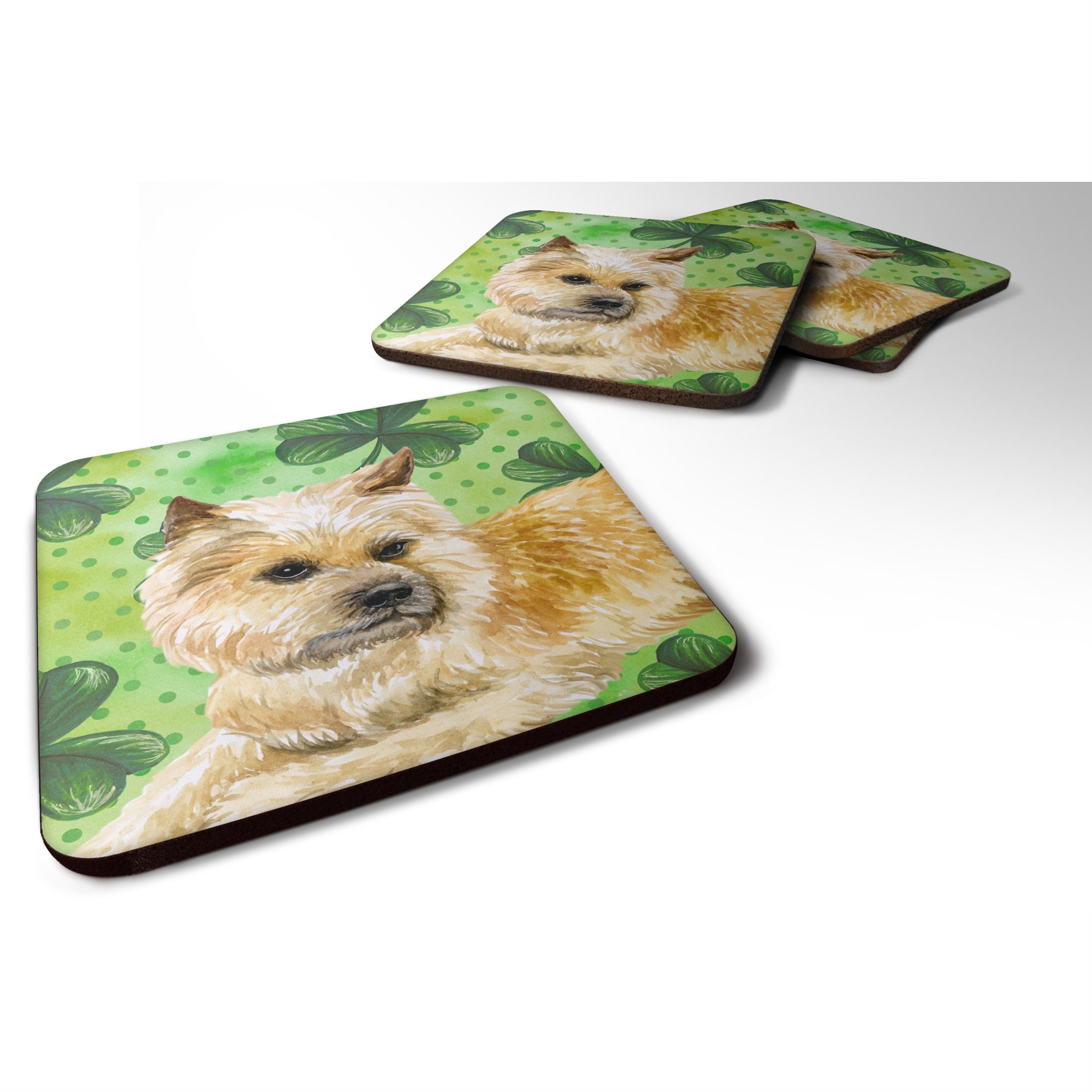 'Caroline'S Treasures Cairn Terrier St Patrick'S Decorative Coasters, Multicolor''