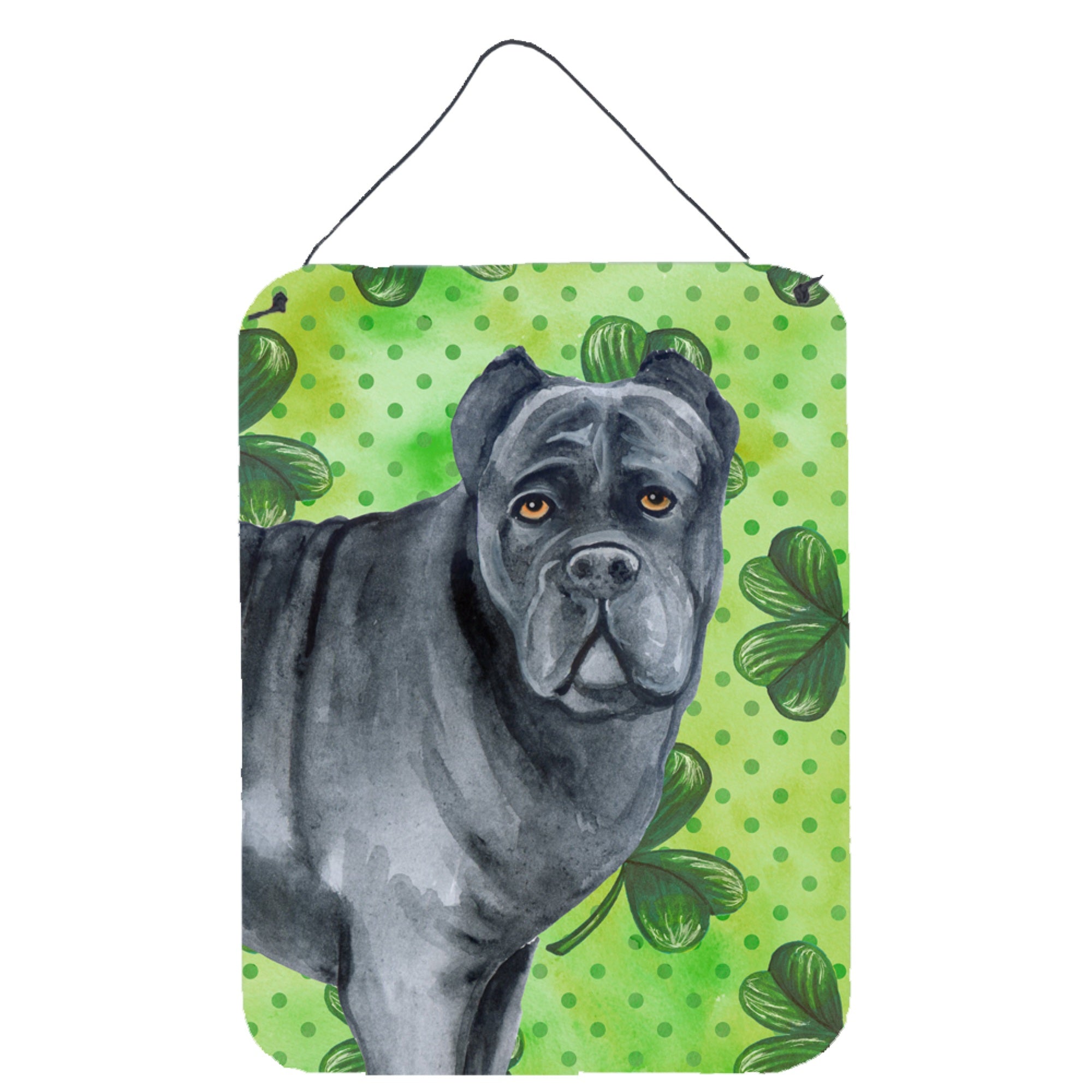 'Caroline'S Treasures Cane Corso St Patrick'S Metal Print, 16'''' X 12'''', Multicolor''