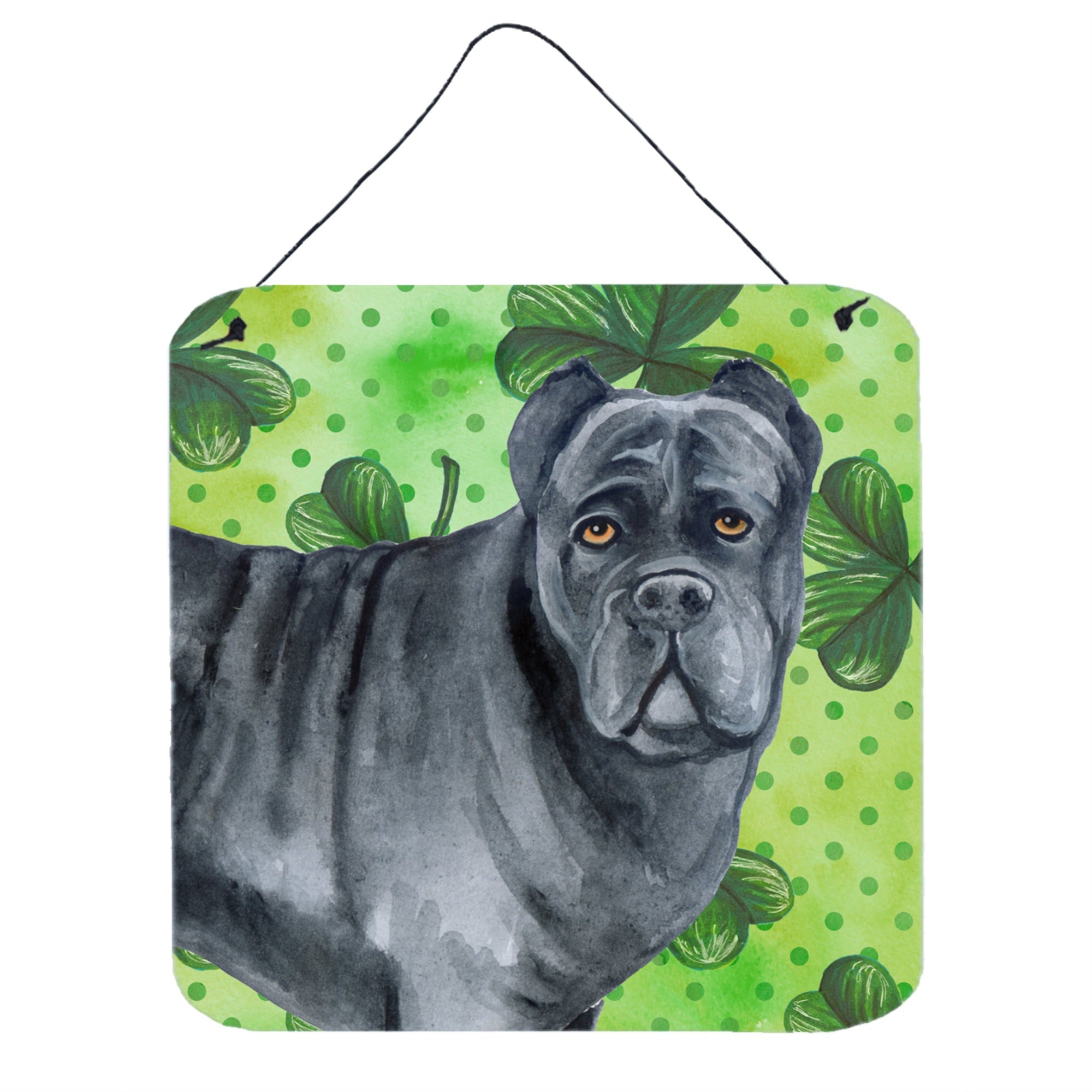 'Caroline'S Treasures Cane Corso Metal Print, 6H X 6W, St Patrick'S Day''