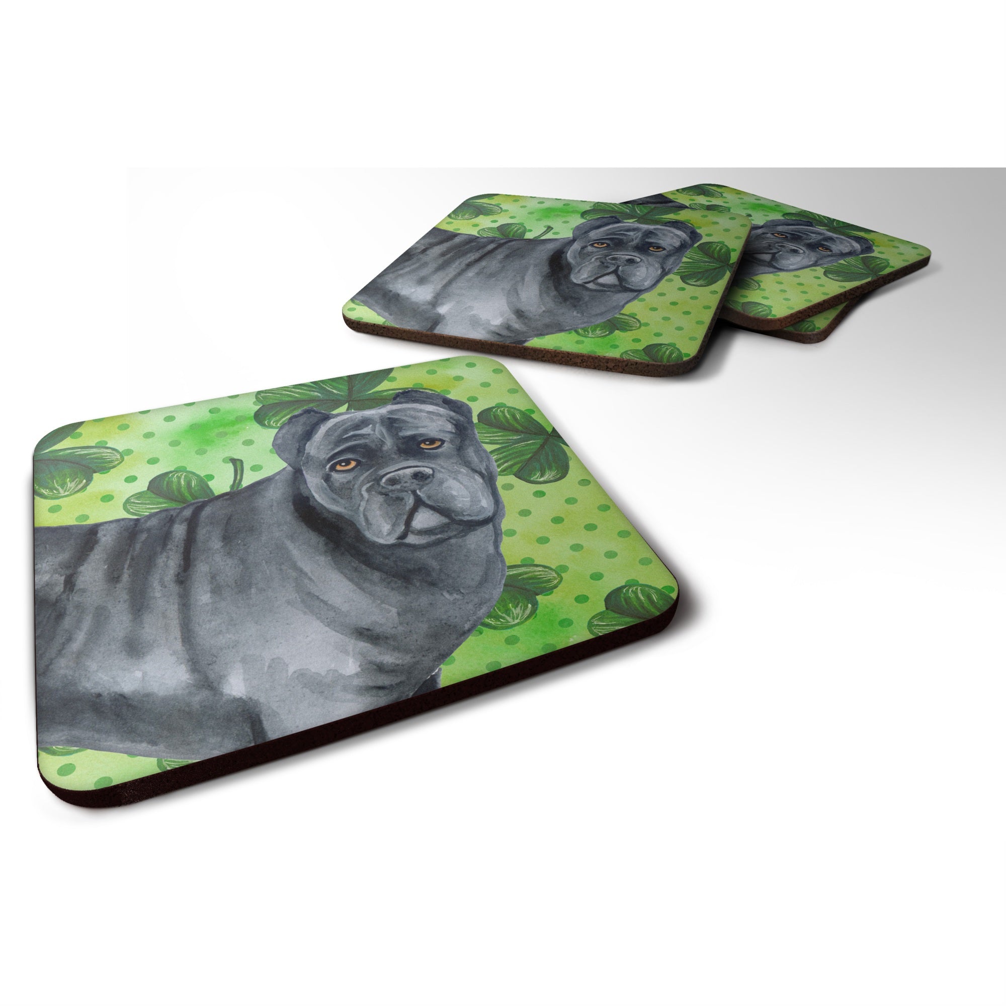 'Caroline'S Treasures Cane Corso St Patrick'S Decorative Coasters, Multicolor''