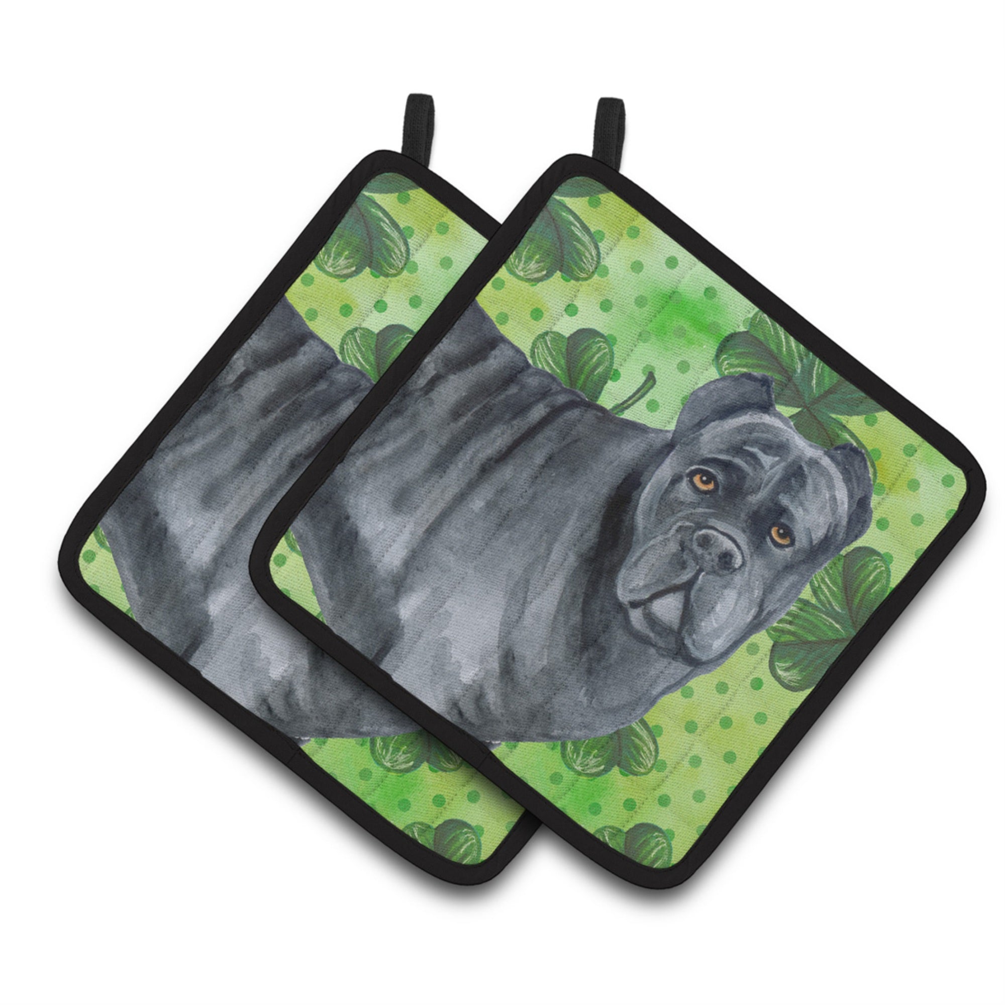 'Caroline'S Treasures Cane Corso Decorated Pot Holder, 7.5H X 7.5W, St Patrick'S Day''