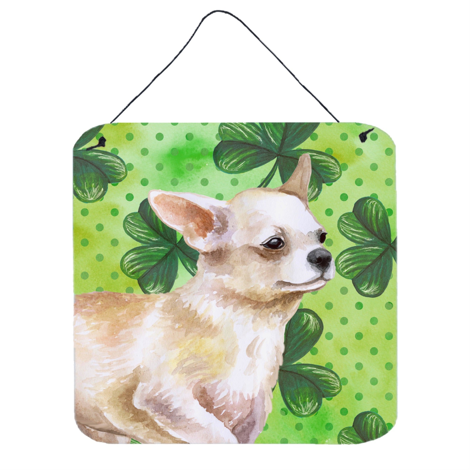 'Caroline'S Treasures Chihuahua Leg Metal Print, 6H X 6W, St Patrick'S Day''