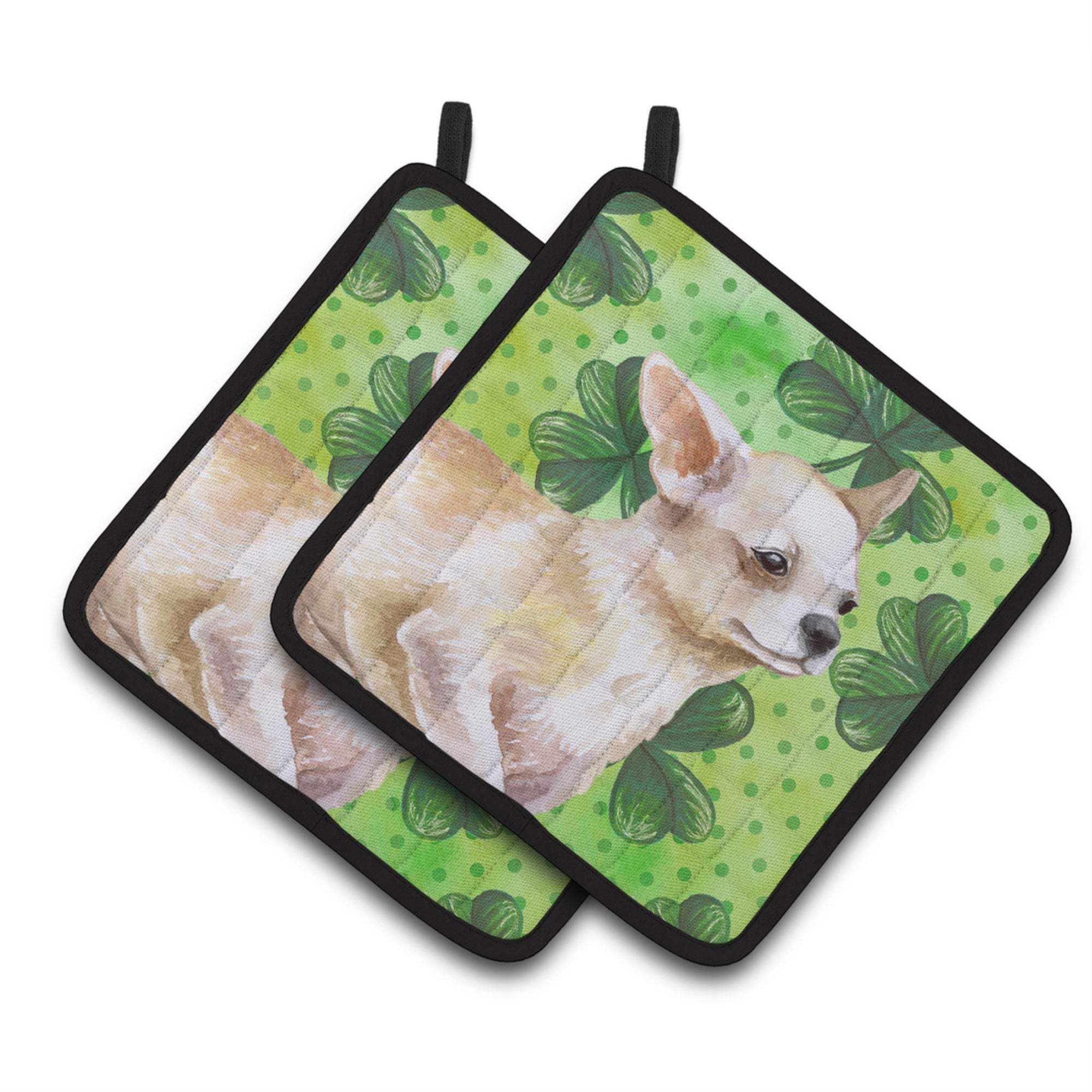 'Caroline'S Treasures Chihuahua Leg Decorated Pot Holder, 7.5H X 7.5W, St Patrick'S Day''