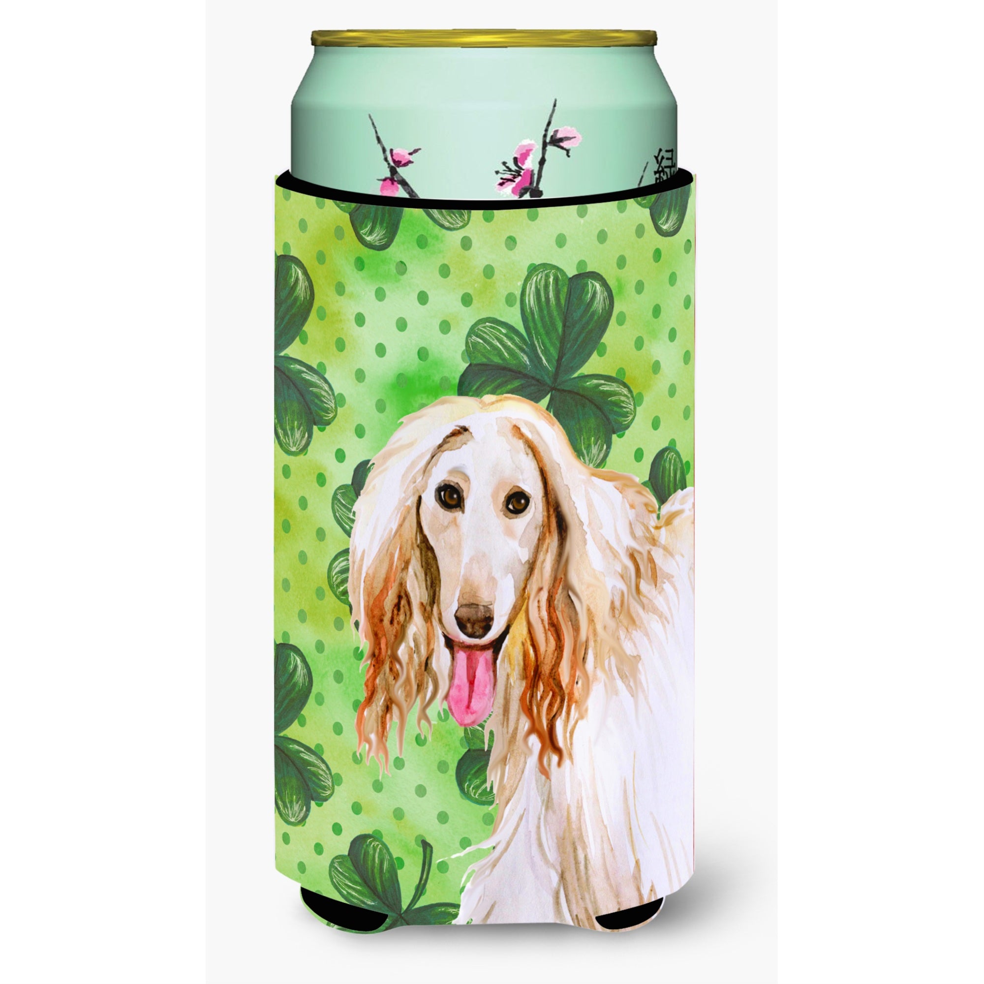 'Caroline'S Treasures Afghan Hound St Patrick'S Decorative Can Hugger, Tall Boy, Multicolor''