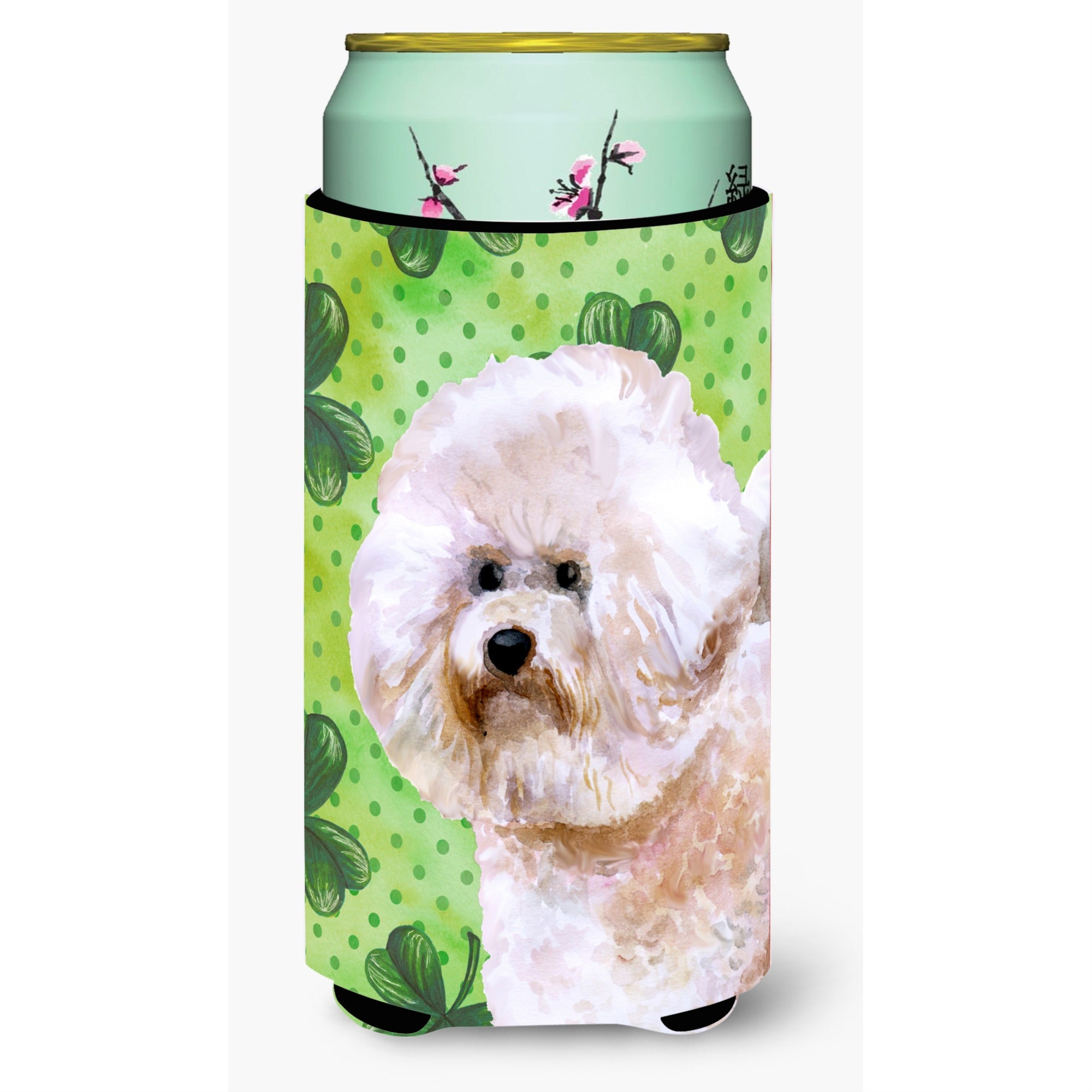 'Caroline'S Treasures Bichon Frise #2 St Patrick'S Decorative Can Hugger, Tall Boy, Multicolor''